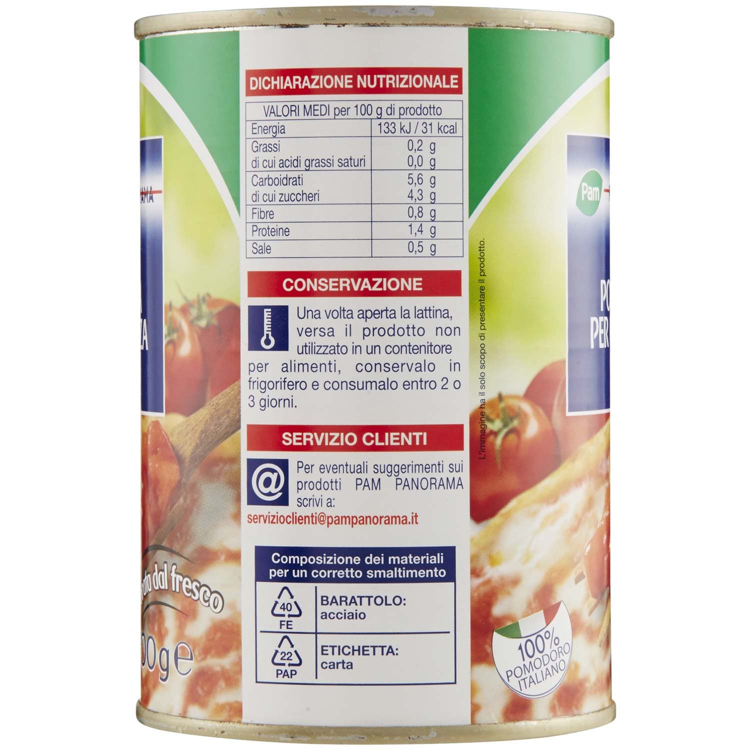 PAM PANORAMA Polpa per Pizza 400 g – immagine 5