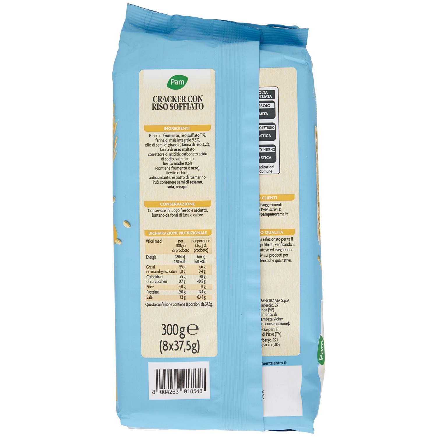 PAM Cracker con Riso Soffiato Fragranti 8 x 37,5 g – immagine 4