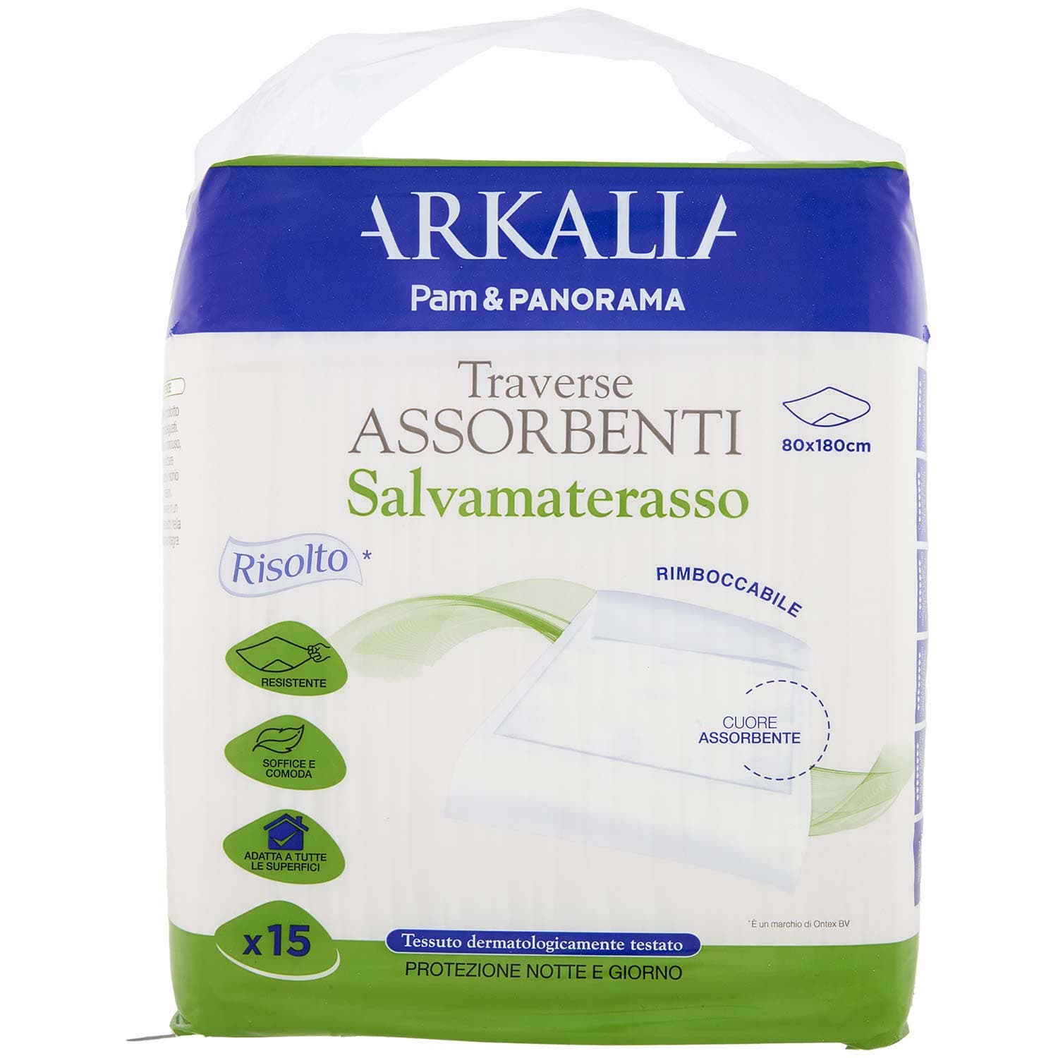 Traverse assorbenti salvamaterasso 80 x180 cm Arkalia 15 pezzi – immagine 2