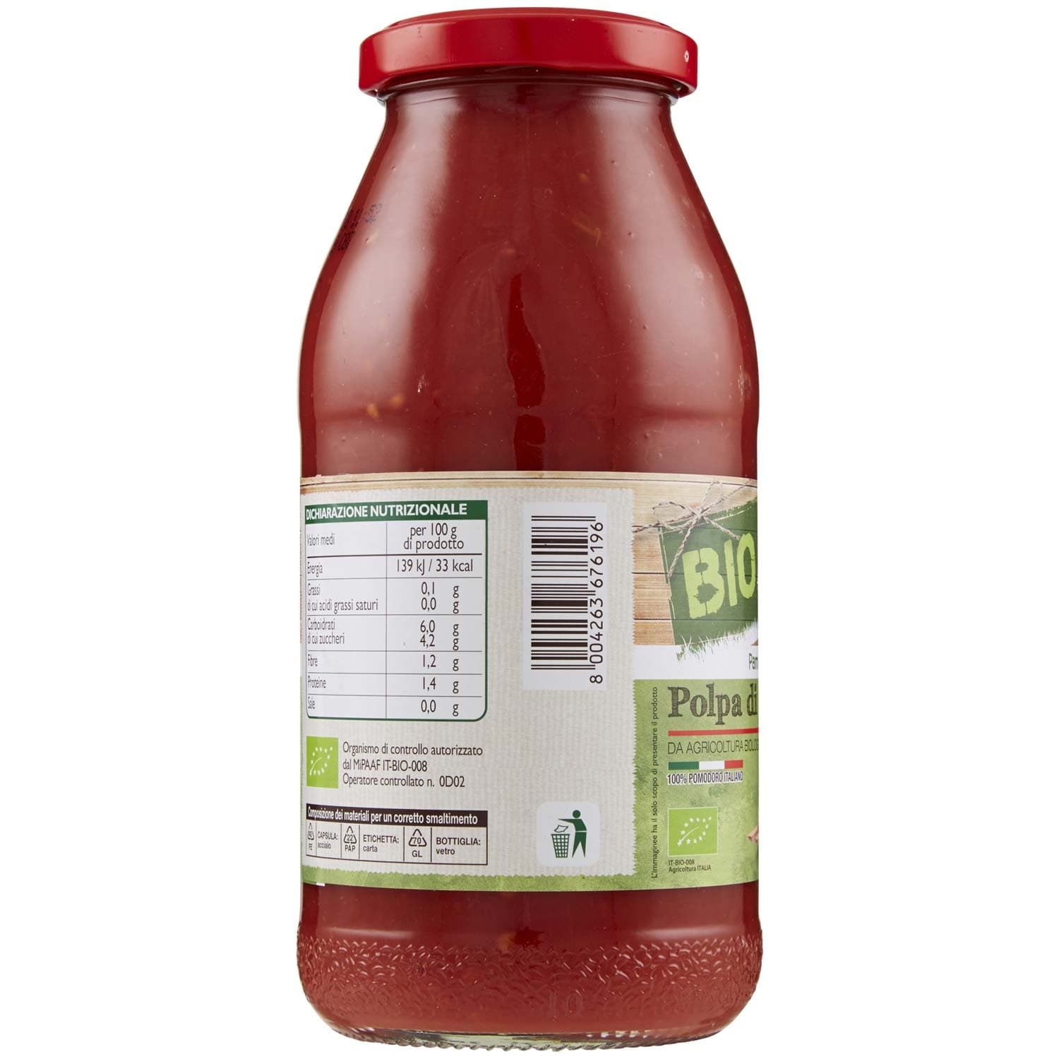 BIO Polpa di pomodoro 500 g – immagine 3