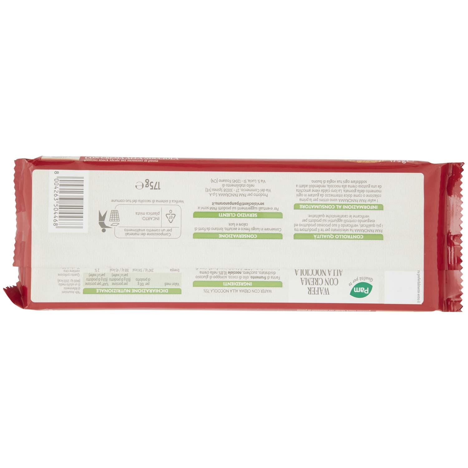 PAM PANORAMA Wafer con crema alla nocciola 175 g – immagine 4