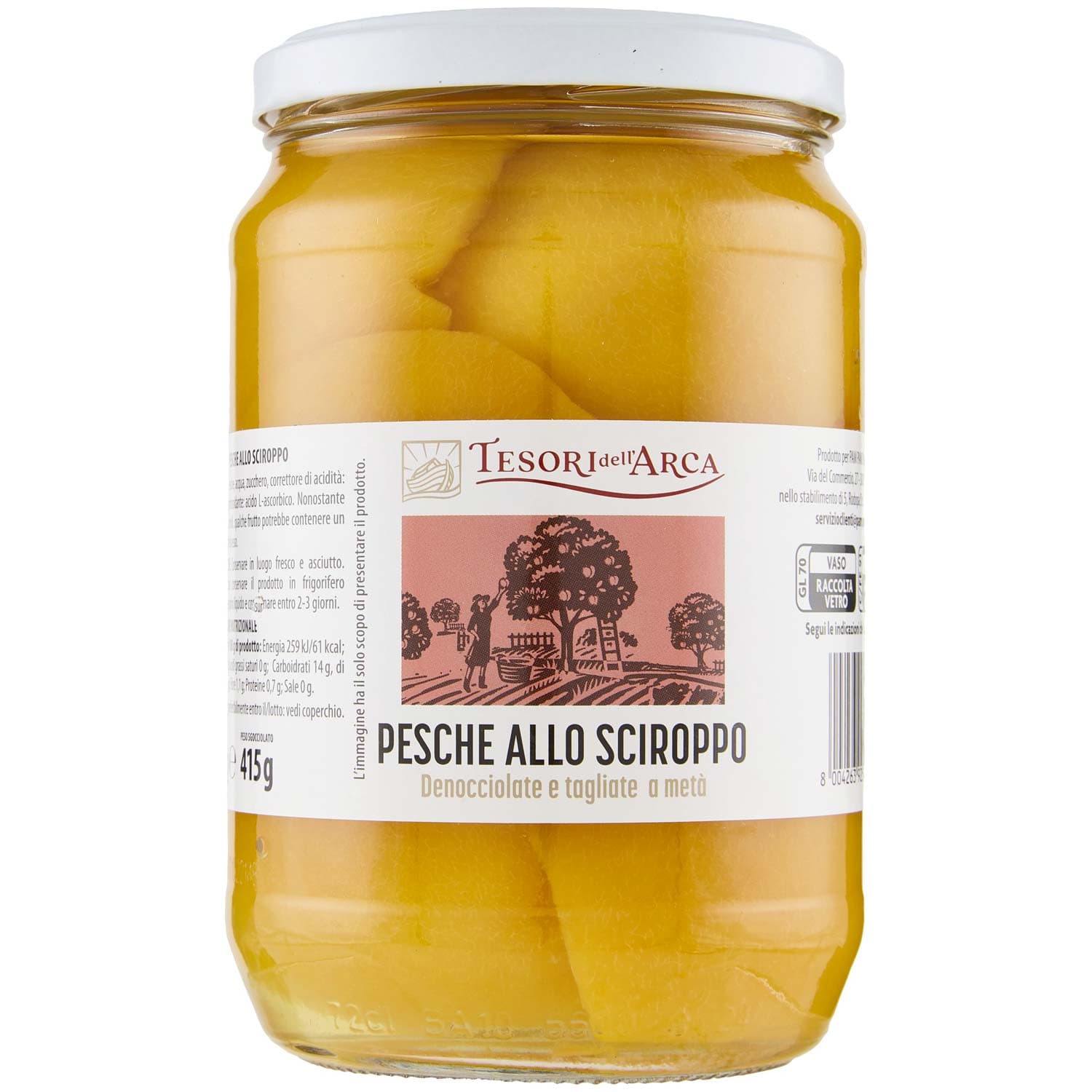 TESORI DELL'ARCA Pesche allo Sciroppo 680 g – immagine 2