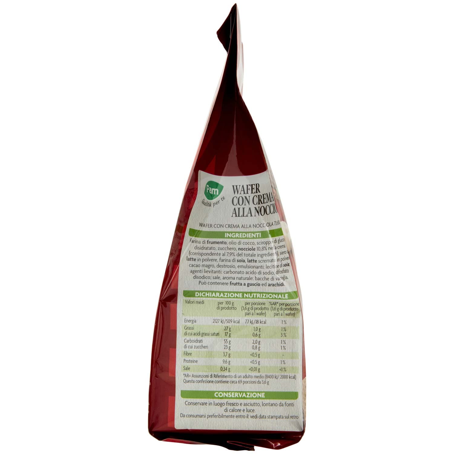 PAM PANORAMA Snack Wafer con crema alla nocciola 250 g – immagine 3