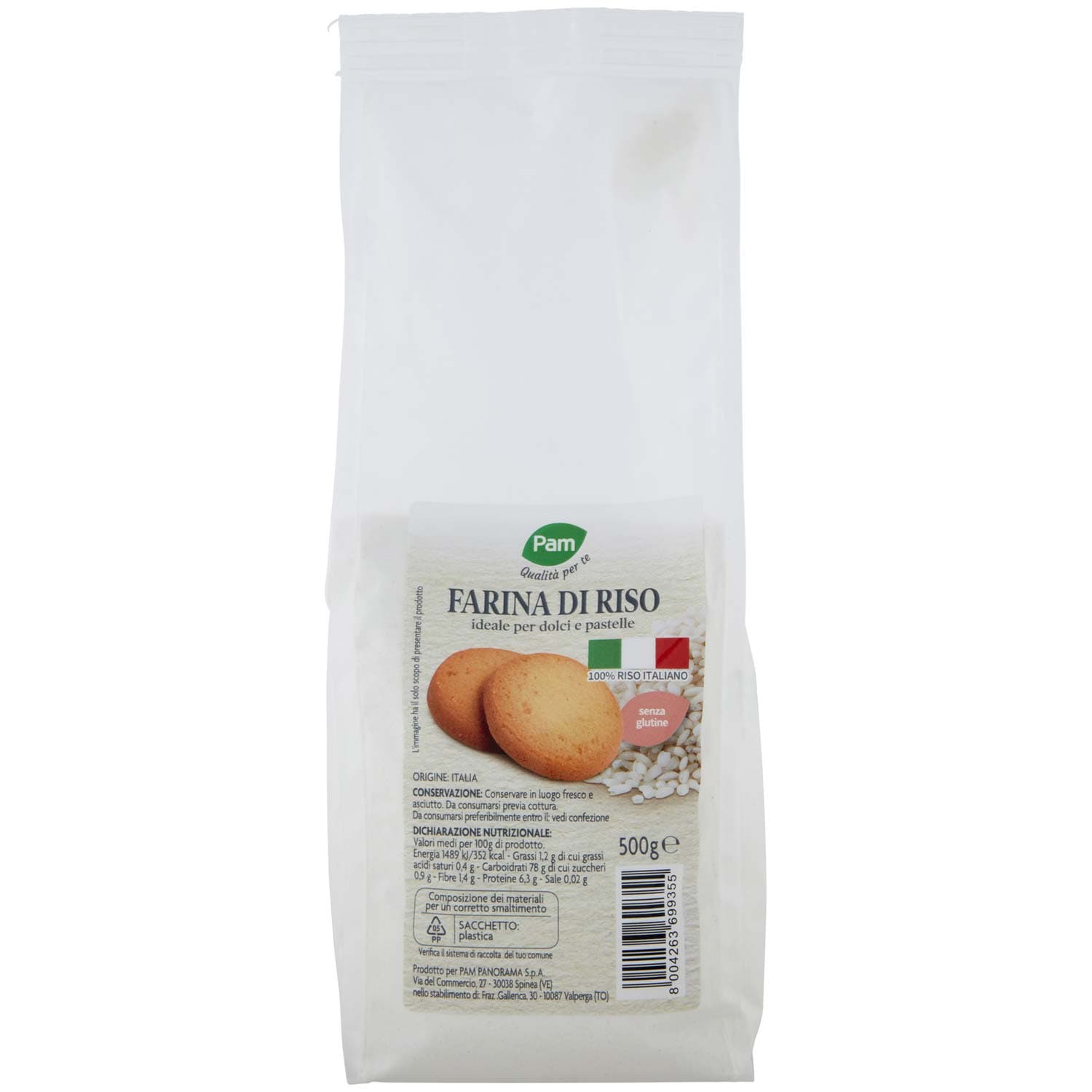 PAM Qualità per te Farina di Riso 500 g – immagine 2
