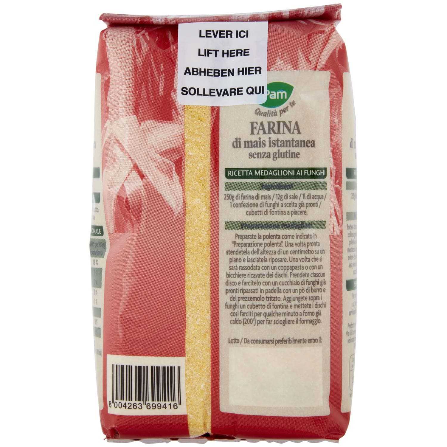 PAM Qualità per te Farina di Mais Istantanea 500 g – immagine 4