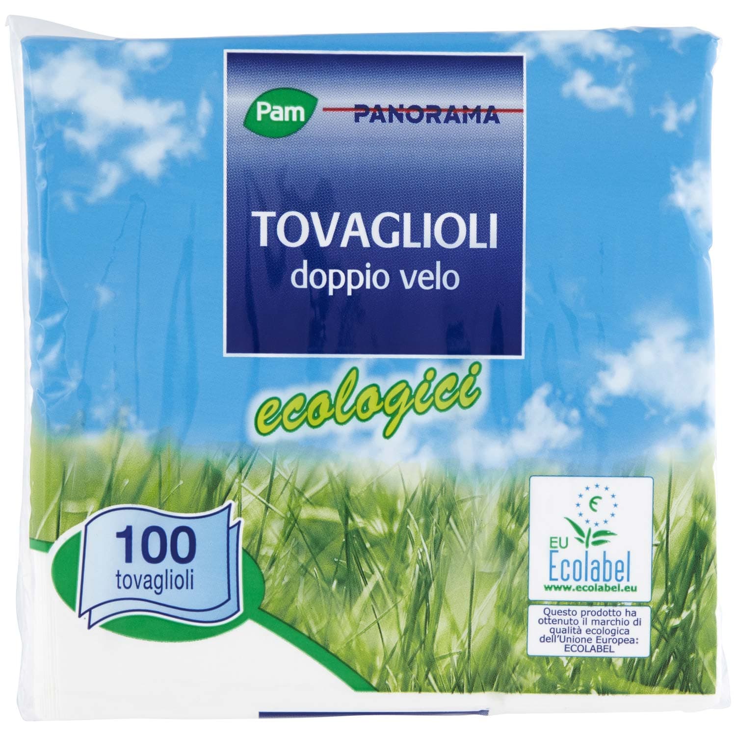 PAM PANORAMA Tovaglioli doppio velo ecologici 100 pz – immagine 2