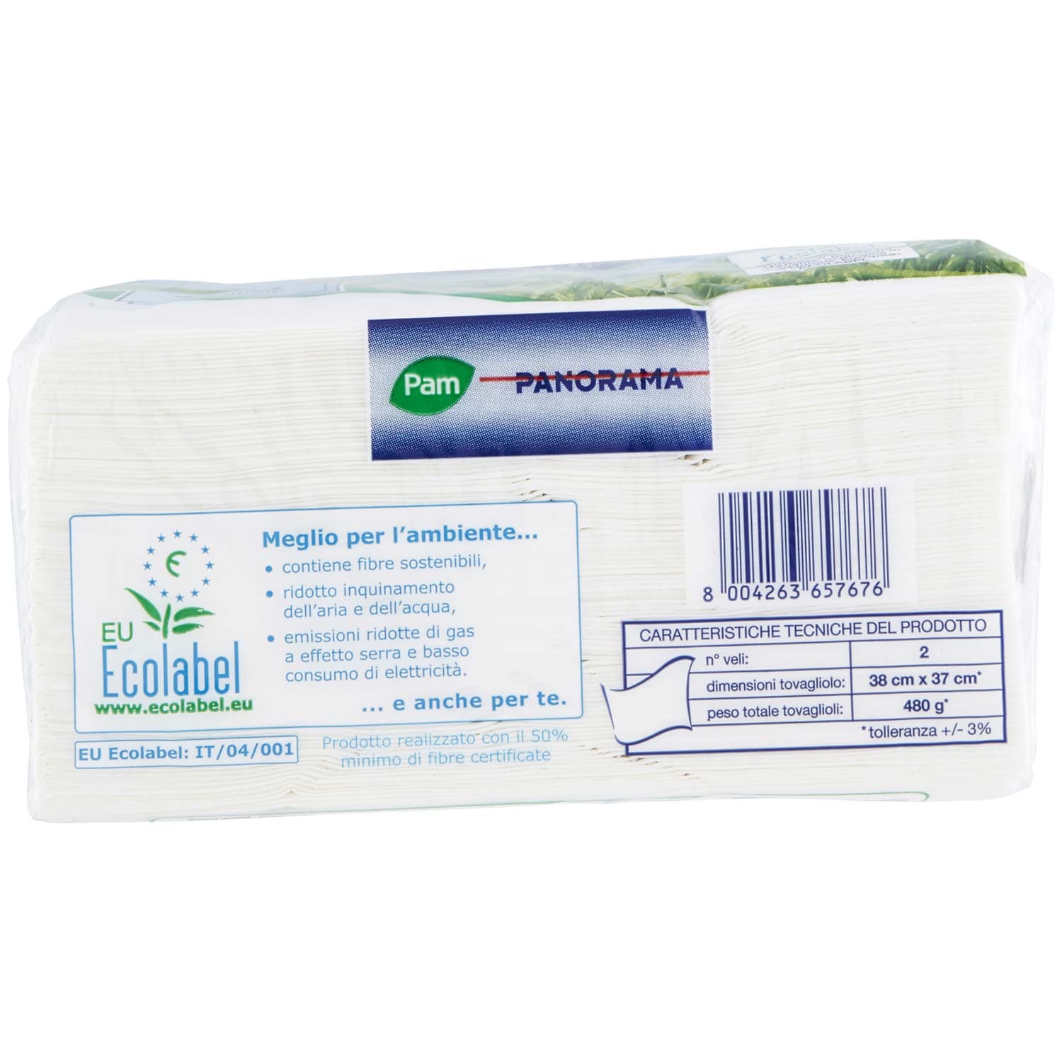 PAM PANORAMA Tovaglioli doppio velo ecologici 100 pz – immagine 7