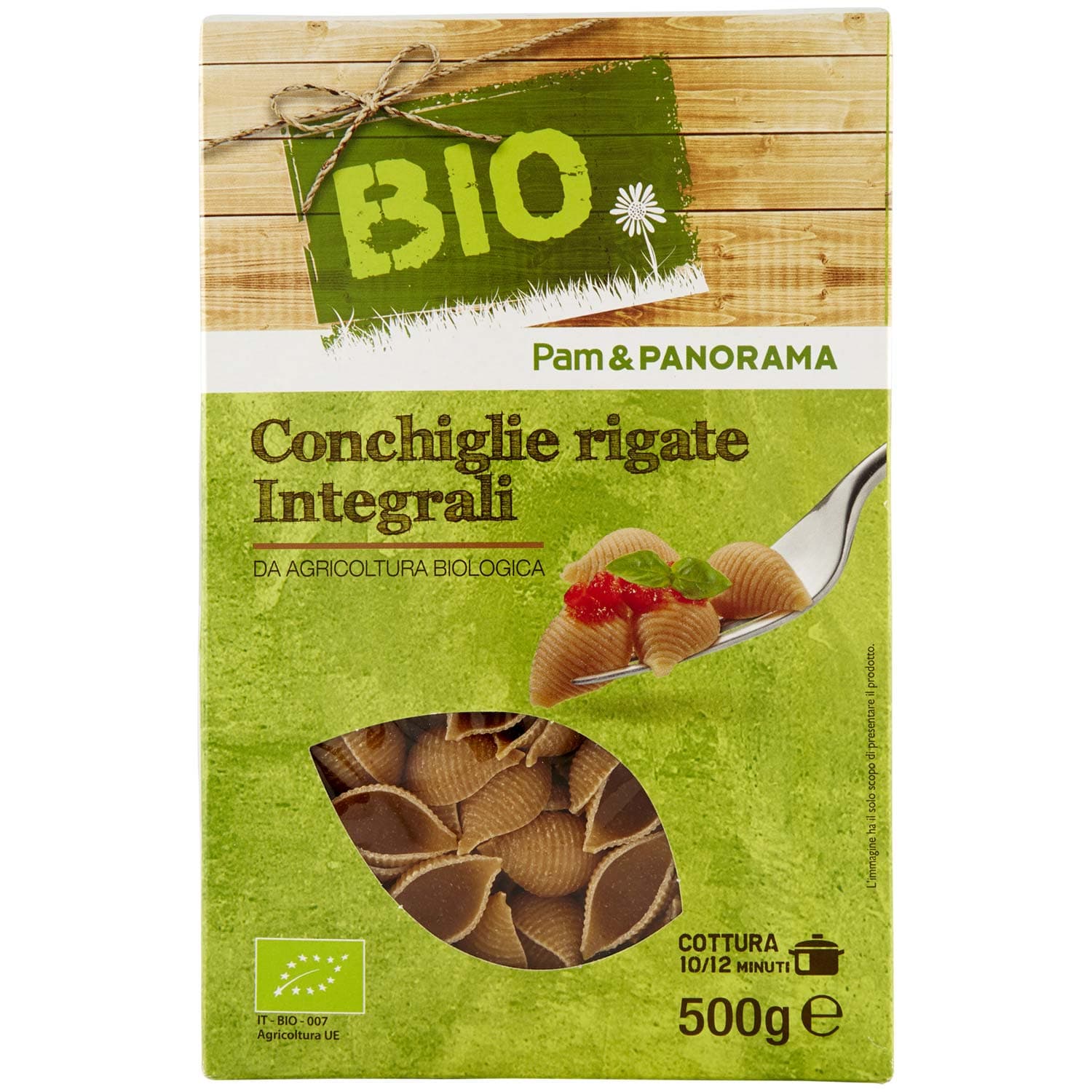 BIO Conchiglie rigate Integrali 500 g – immagine 2
