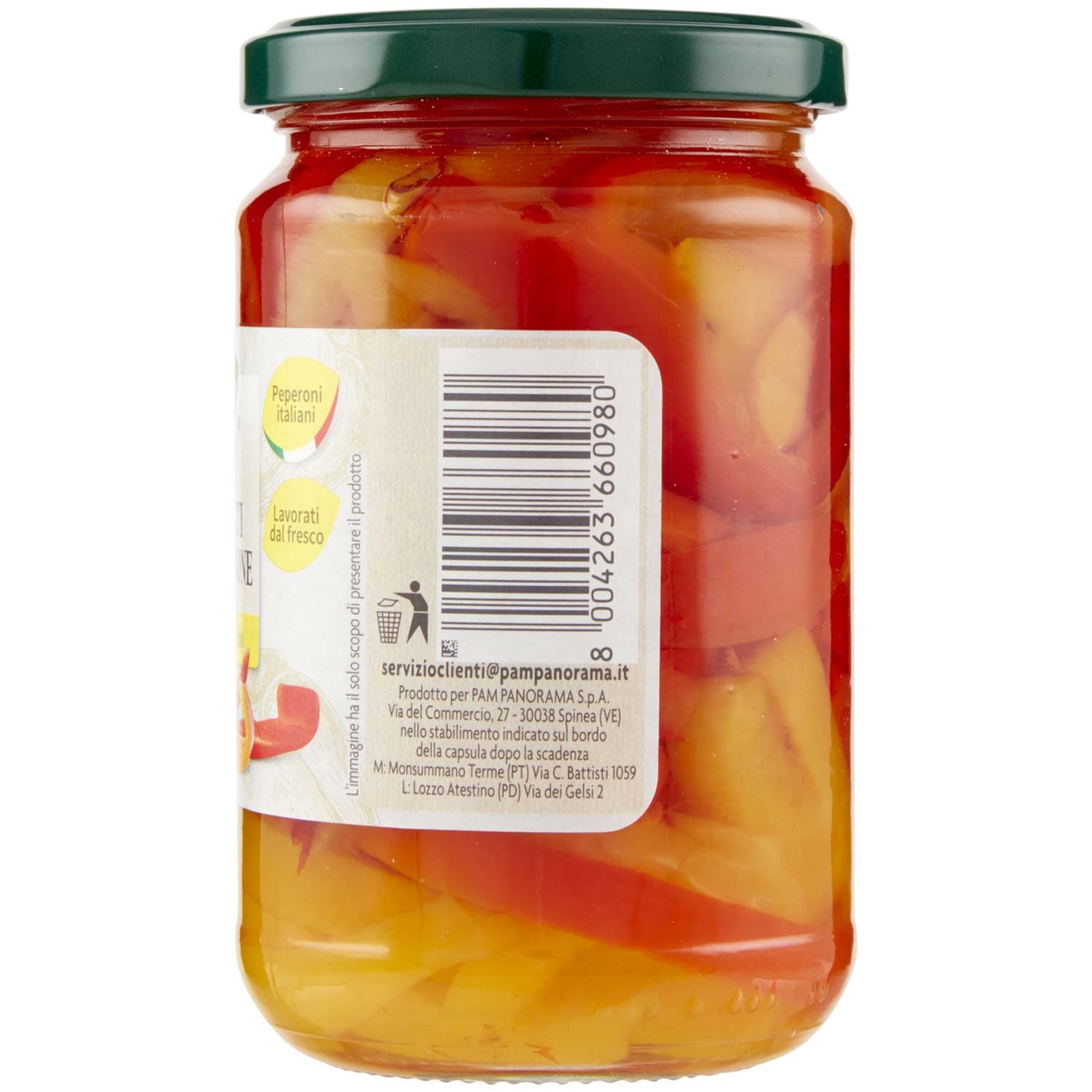 PAM PANORAMA Peperoni a Filetti in Aceto di Vino 300 g – immagine 5