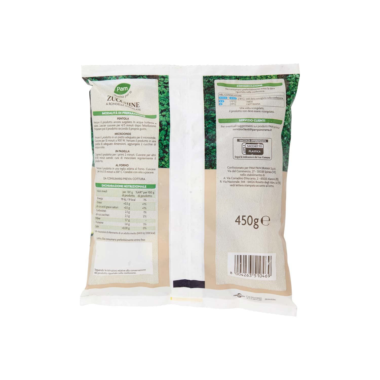 PAM PANORAMA Zucchine a Disco surgelate 450 g – immagine 4