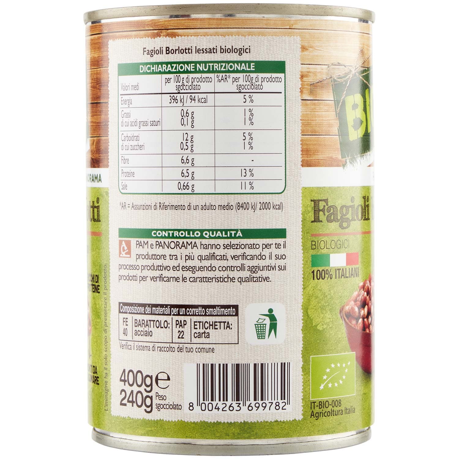BIO Fagioli borlotti Biologici 400 g – immagine 3