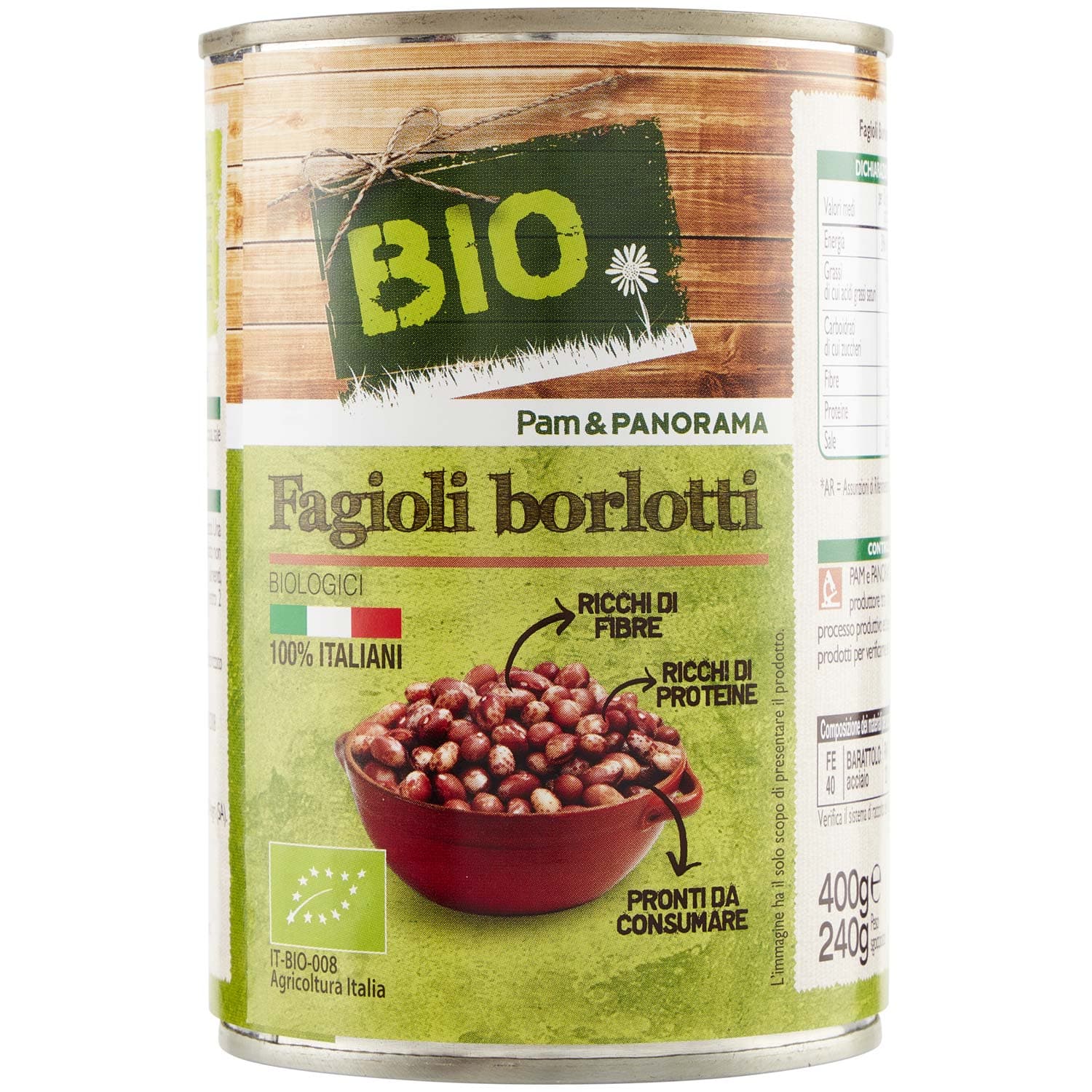 BIO Fagioli borlotti Biologici 400 g – immagine 4