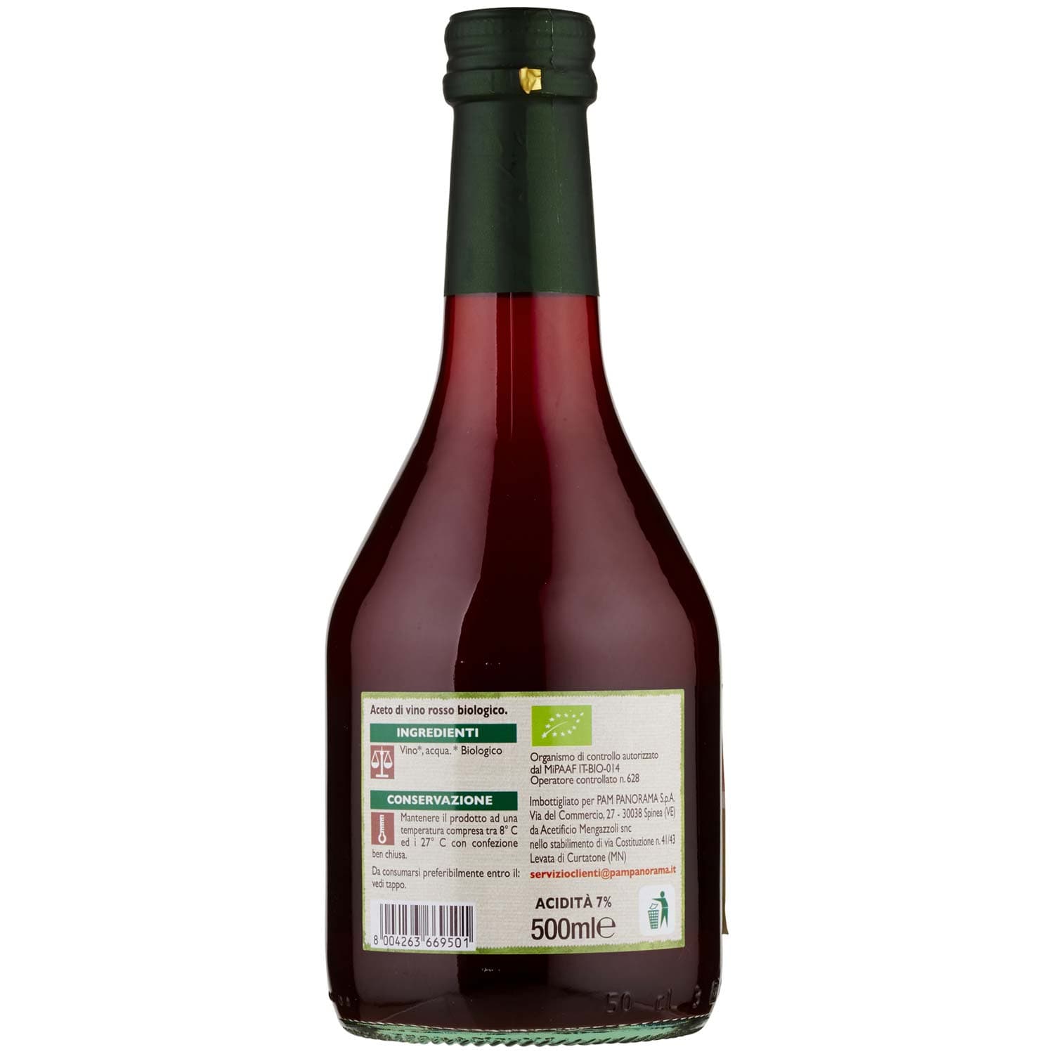 BIO Aceto di vino rosso 500 ml – immagine 4