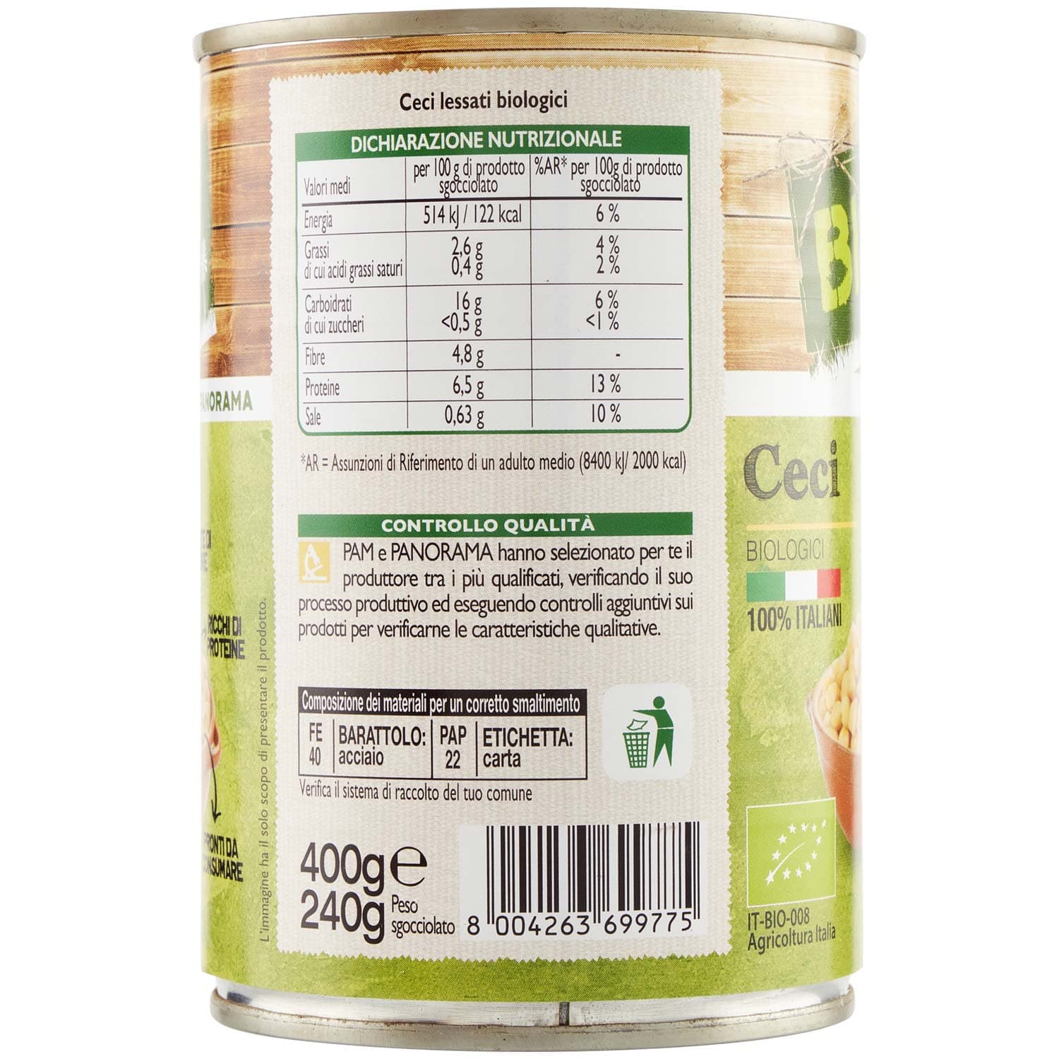 BIO Ceci Biologici 400 g – immagine 3