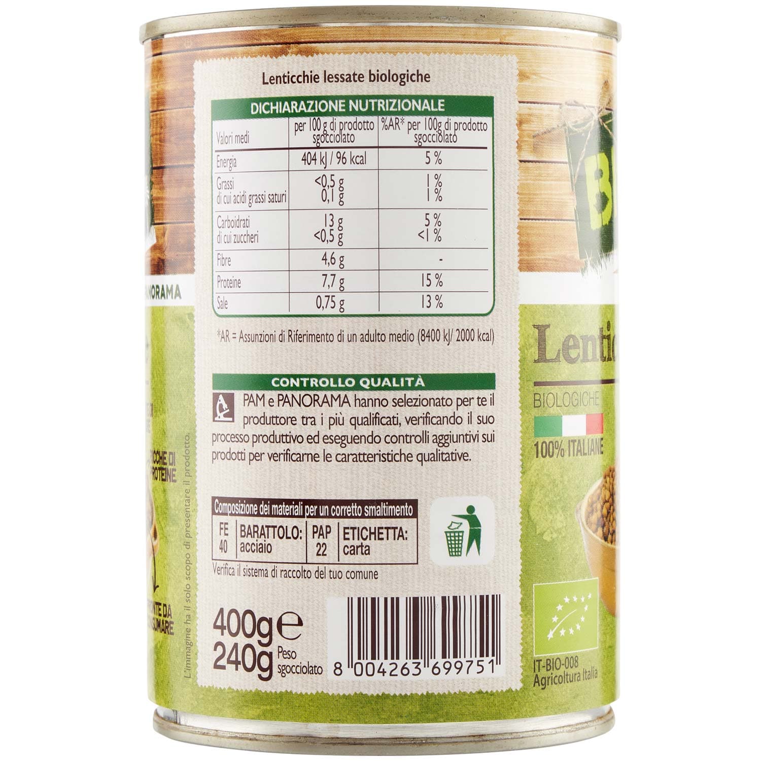 BIO Lenticchie Biologiche 400 g – immagine 3