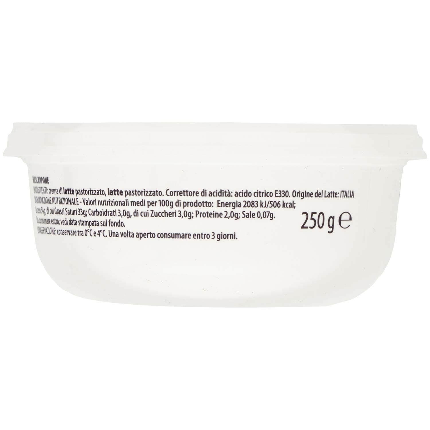 TESORI DELL'ARCA Mascarpone Gran Crema 250 g – immagine 3