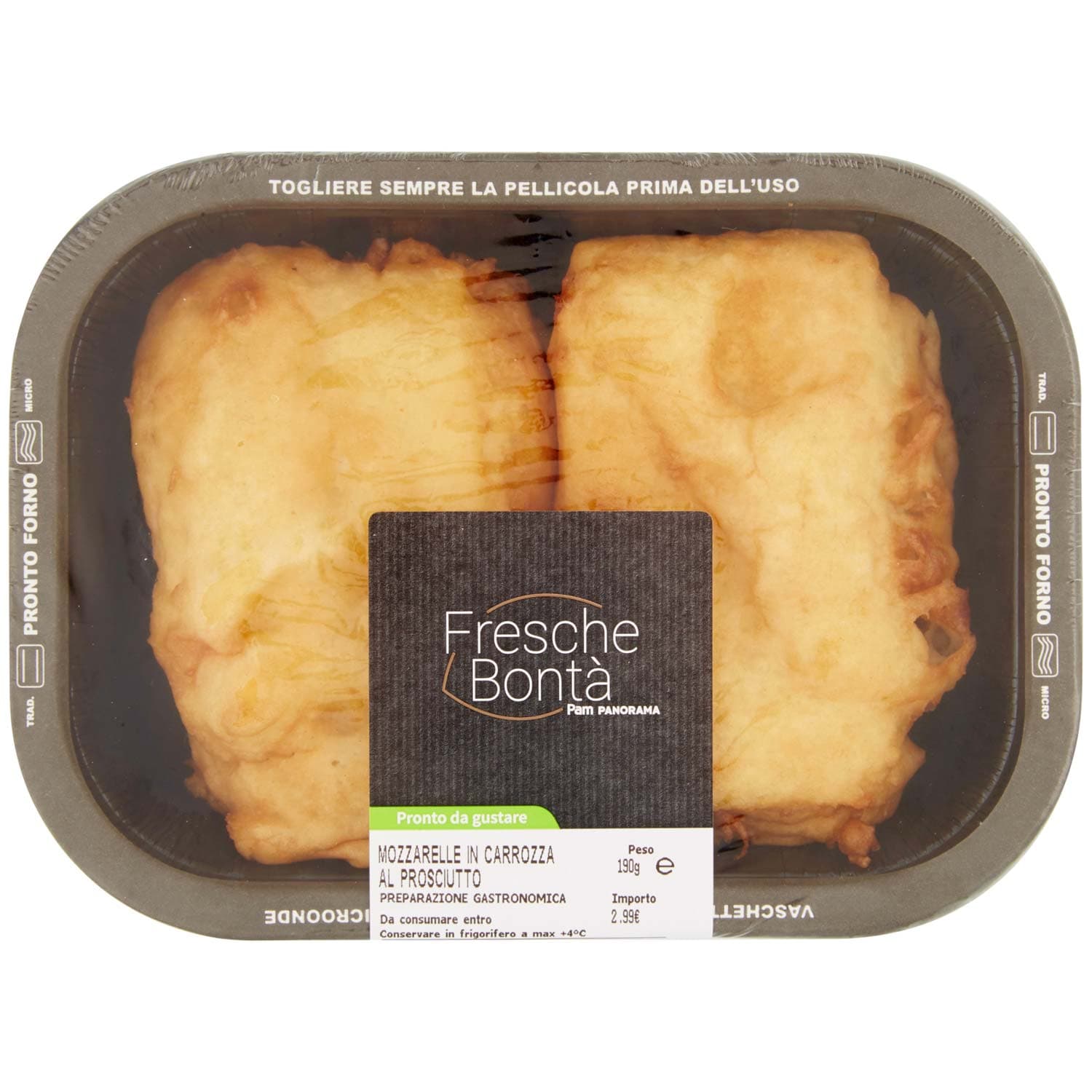 FRESCHE BONTÁ Mozzarella in Carrozza al Prosciutto 190 g – immagine 2