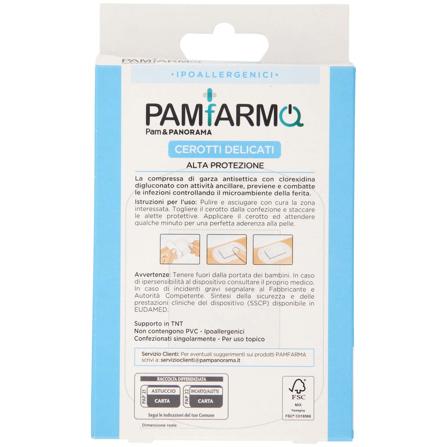 PAM PANORAMA Cerotti Delicati 2 Formati Grandi 4 pz – immagine 4