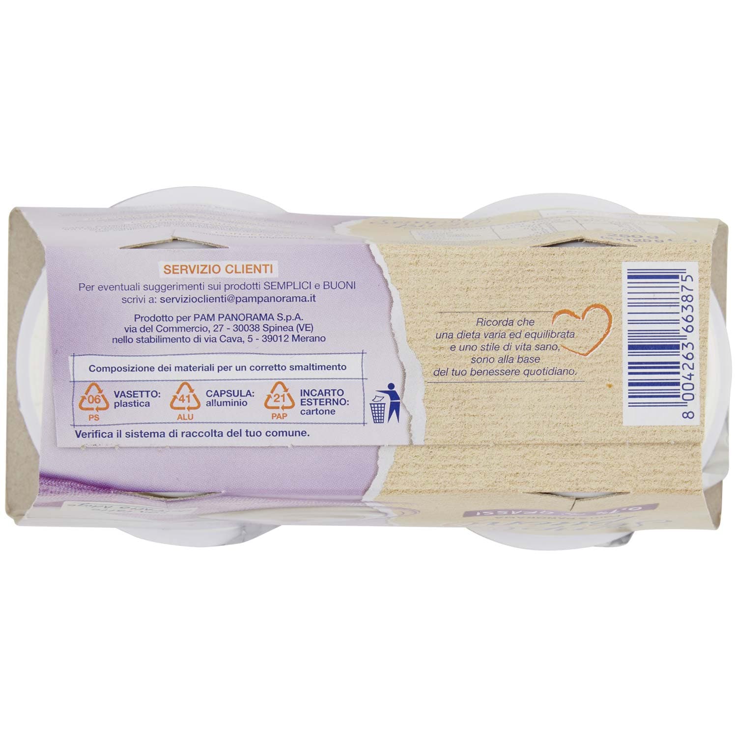 SEMPLICI E BUONI 0,1% di Grassi Bianco Yogurt Magro 250g (2x125g) – immagine 7