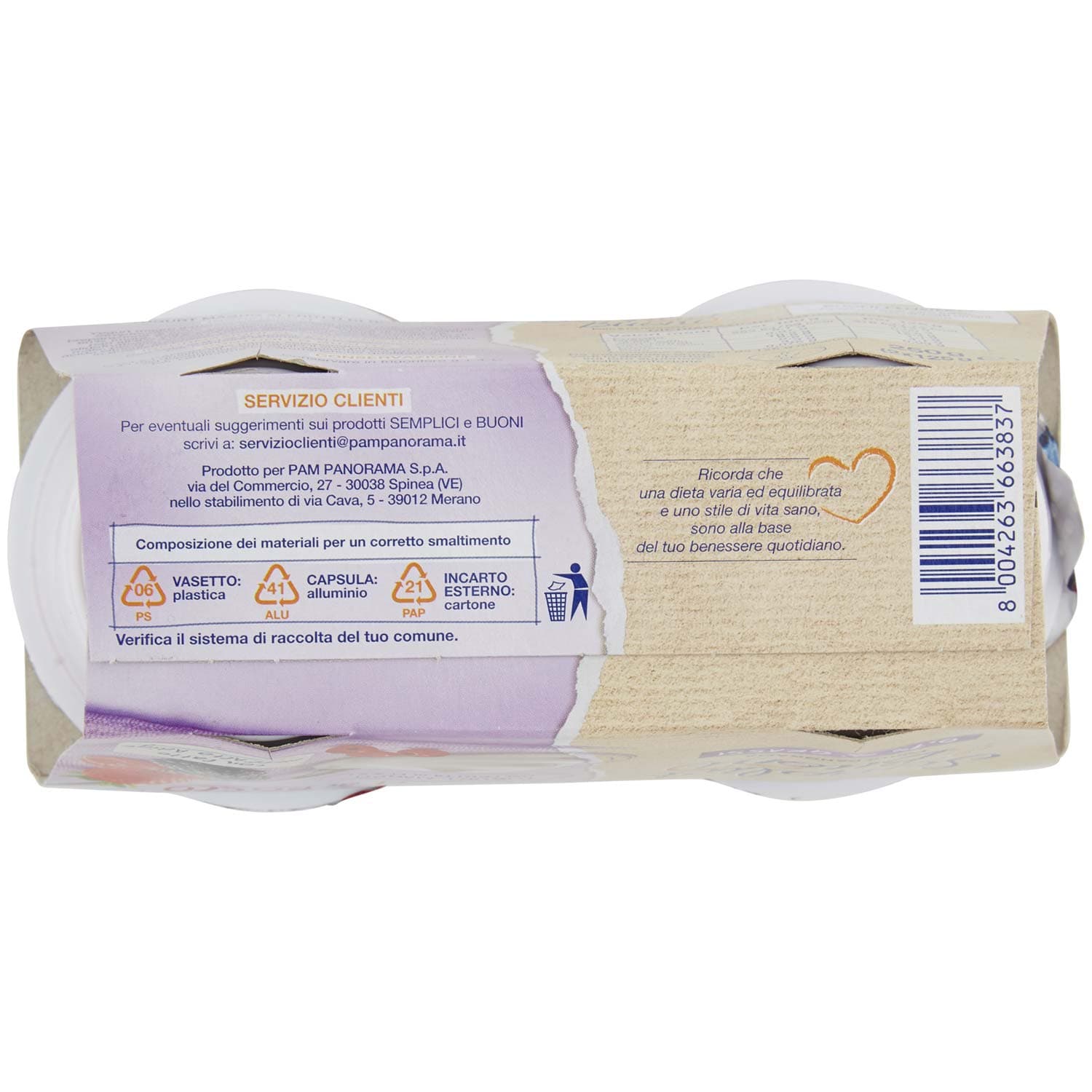 SEMPLICI E BUONI 0,1% di Grassi Frutti di Bosco Yogurt Magro con Frutta in Pezzi 250g (2x125g) – immagine 7