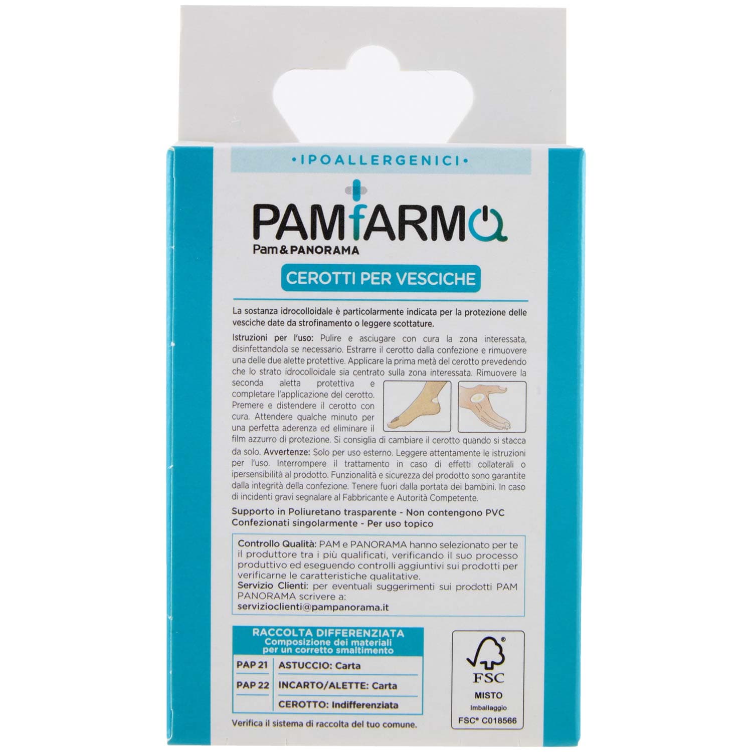 PAM PANORAMA Cerotti per Vesciche 1 Formato 5 pz – immagine 4