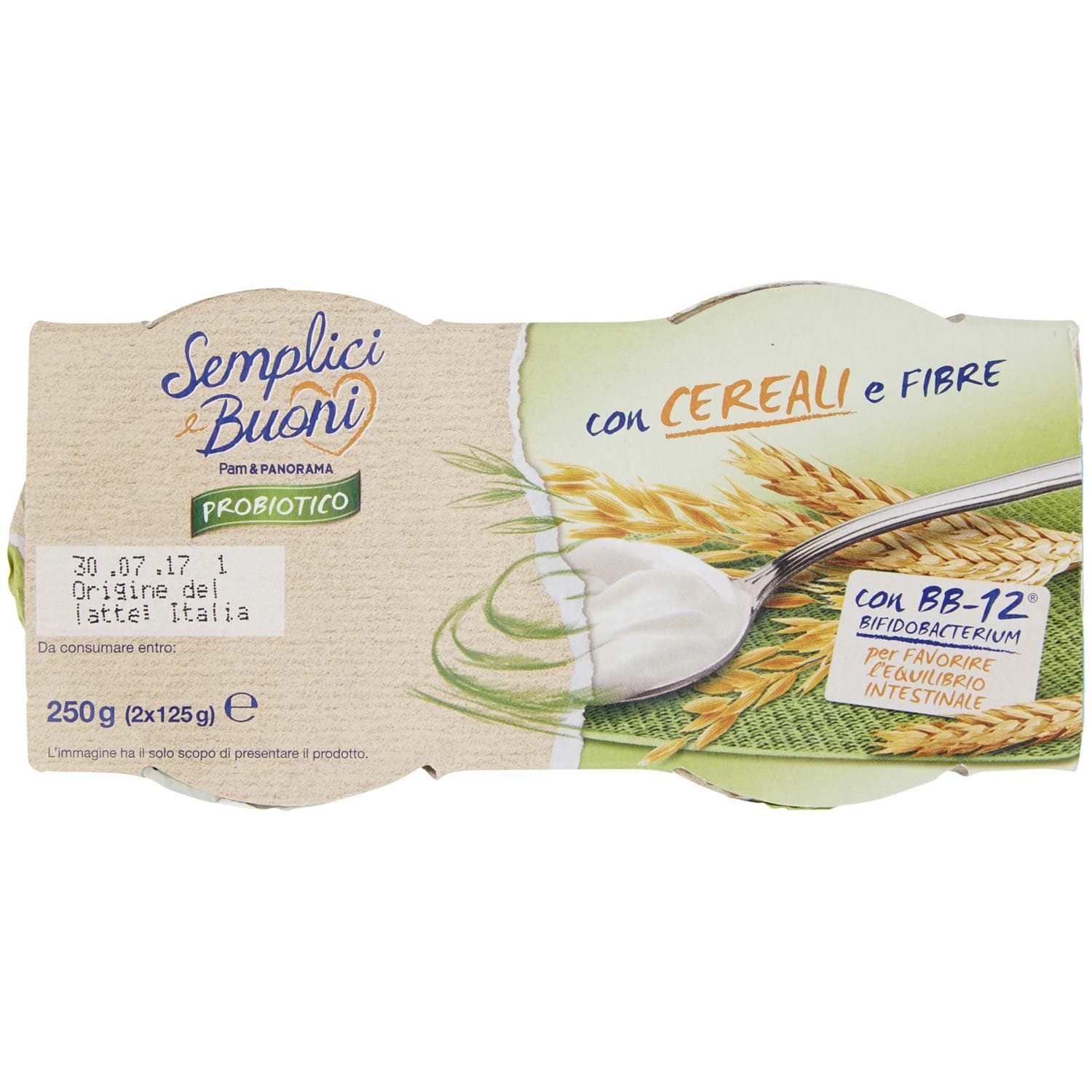 SEMPLICI E BUONI Probiotico con Cereali e Fibre 250g (2x125g) – immagine 6