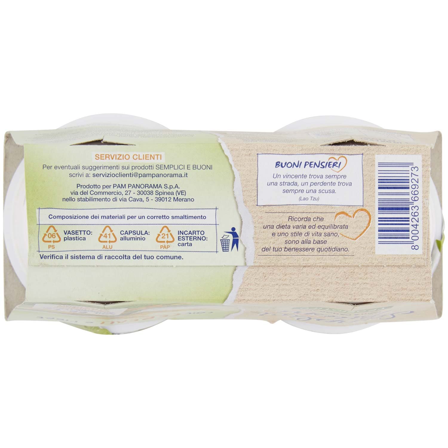 SEMPLICI E BUONI Probiotico con Cereali e Fibre 250g (2x125g) – immagine 7