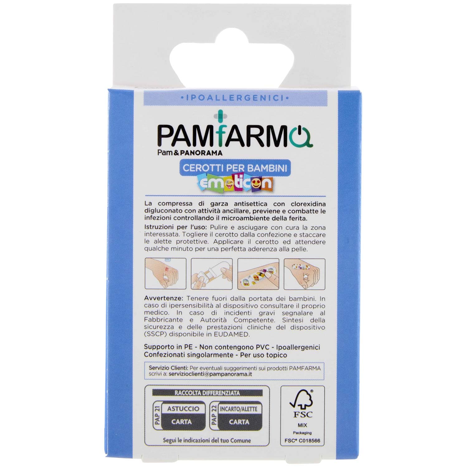 PAM PANORAMA Cerotti Kids 1 Formato cm 7x2 20 pz – immagine 4