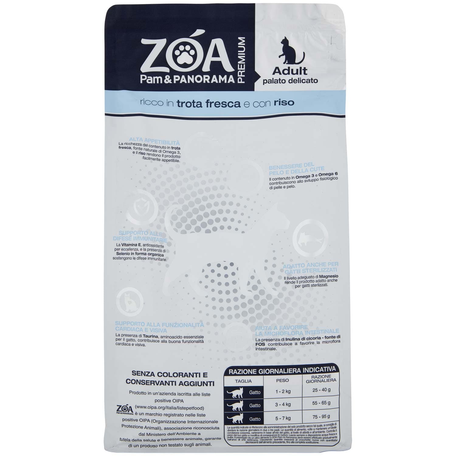 ZOA PREMIUM Adult palato delicato ricco in trota fresca e con riso 1,5 kg – immagine 4