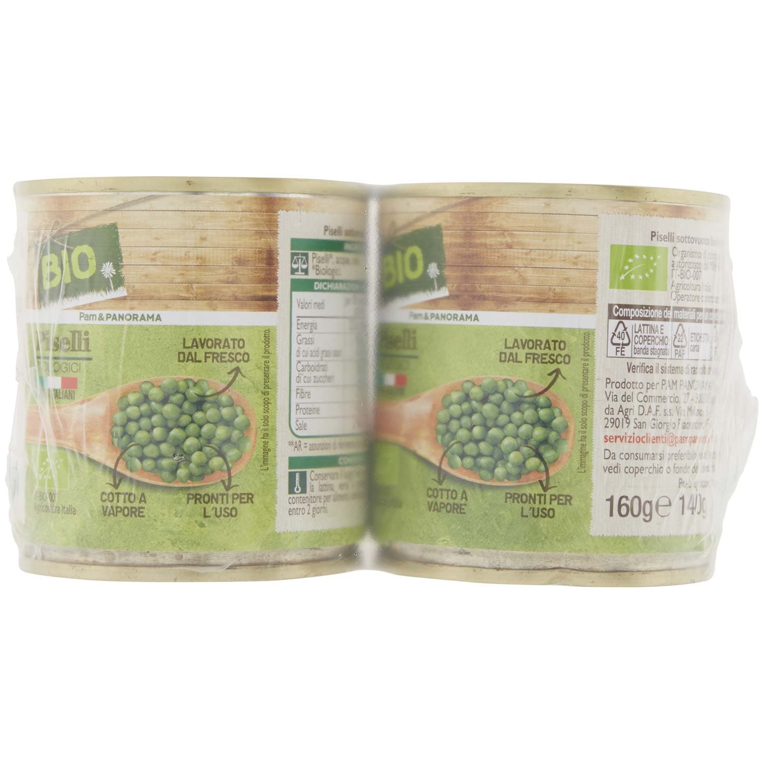 BIO Piselli Biologici 2 x 160 g – immagine 2