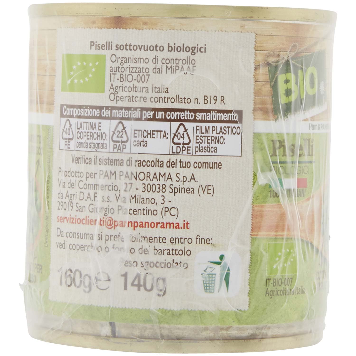 BIO Piselli Biologici 2 x 160 g – immagine 3