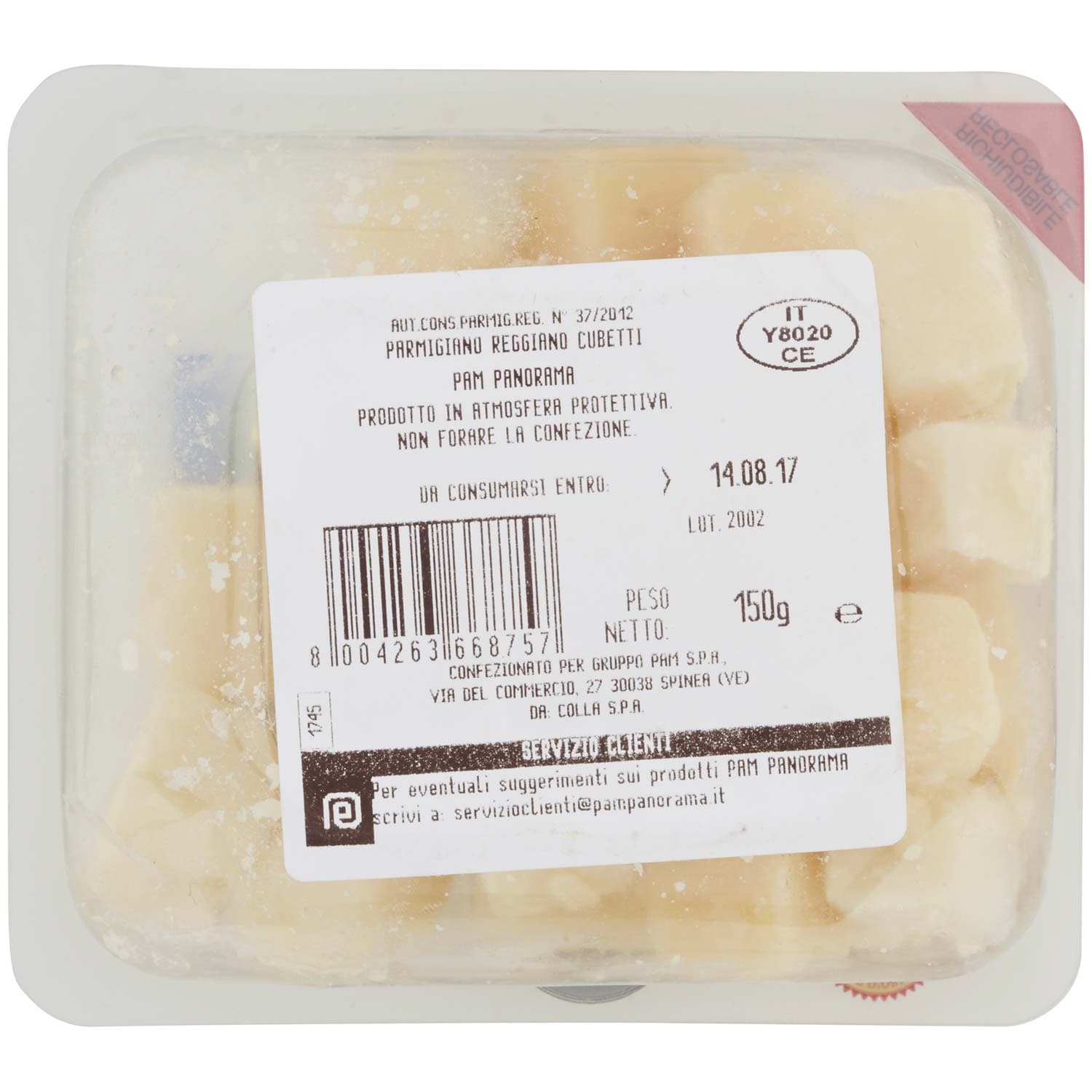 PAM PANORAMA Parmigiano Reggiano DOP Cubetti 150 g – immagine 4