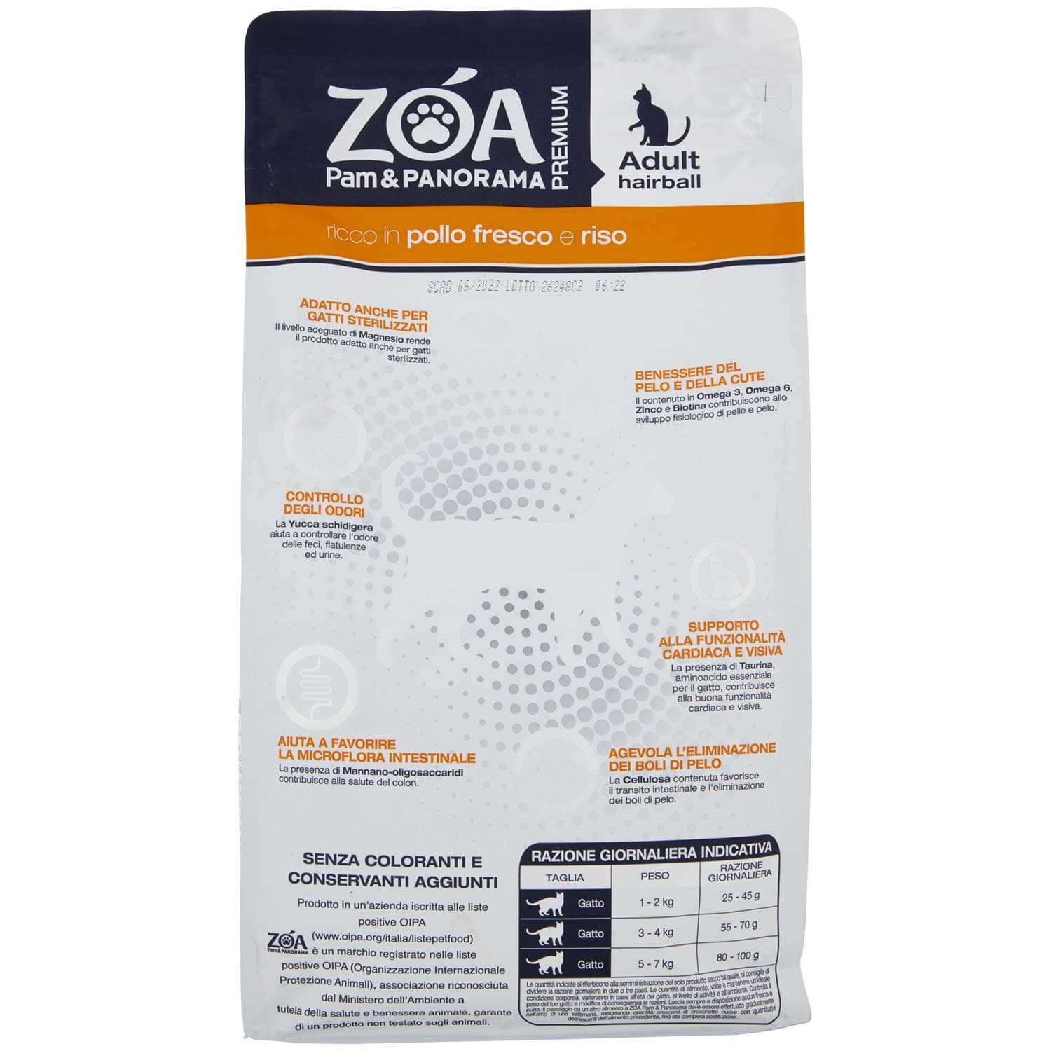 ZOA PREMIUM Adult hairball ricco in pollo fresco e riso 1,5 kg – immagine 4
