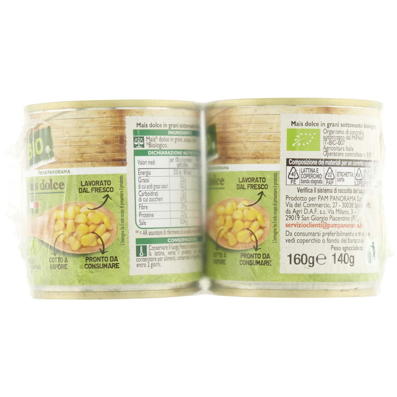 BIO Mais dolce Biologico 2 x 160 g – immagine 2
