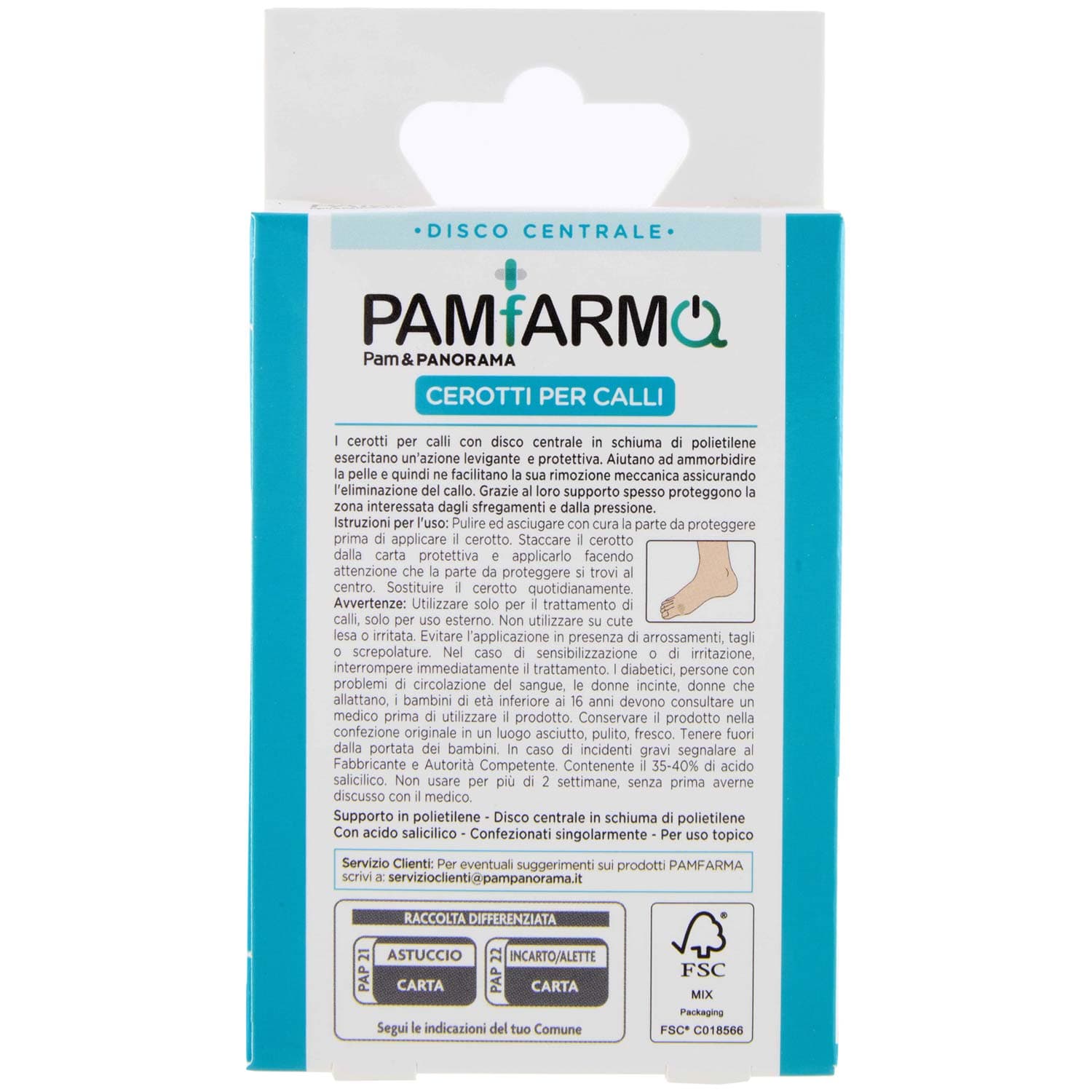 PAM PANORAMA Cerotti per Calli 1 Formato Ø 8 mm int. Ø 20 mm est. 6 pz – immagine 4