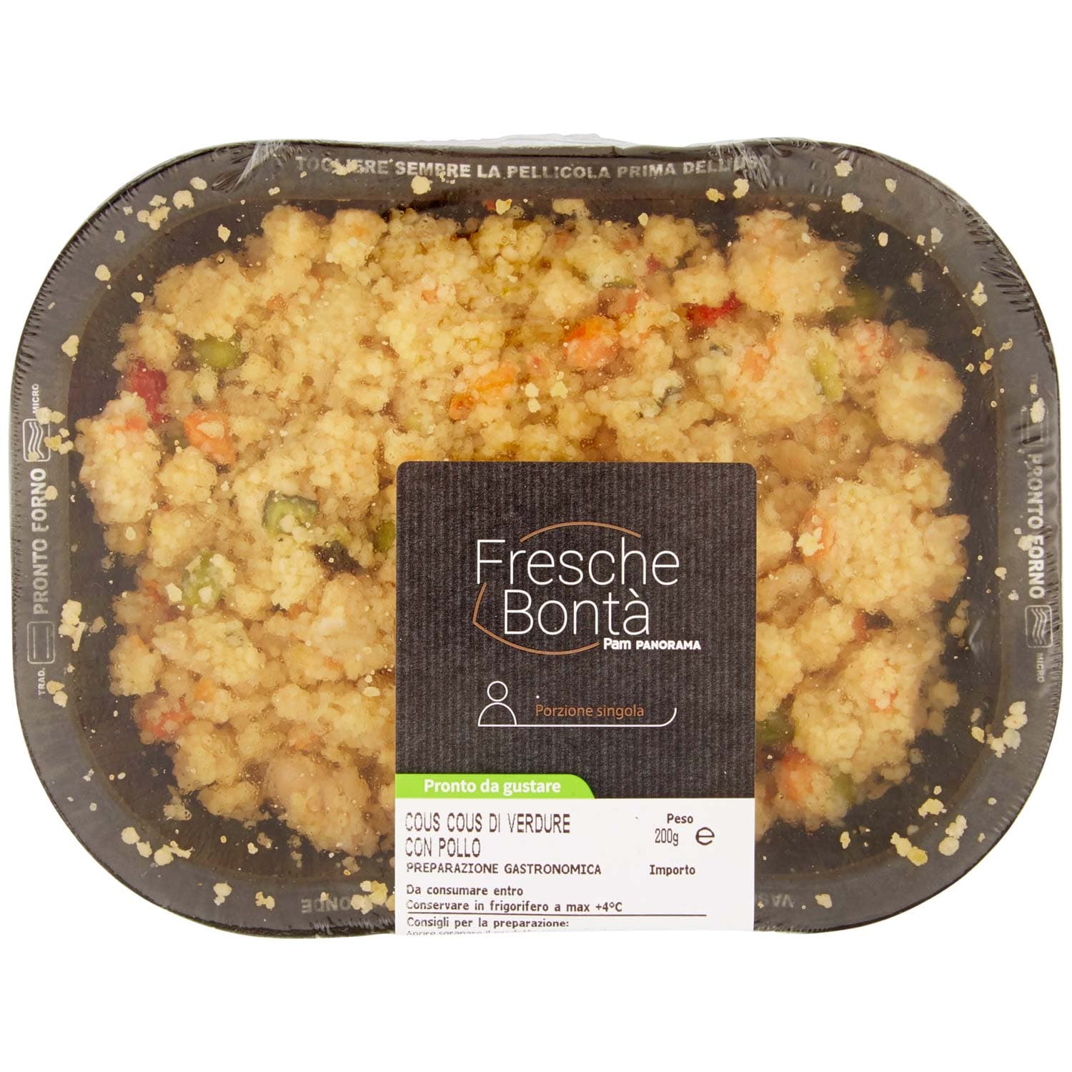FRESCHE BONTÁ Cous Cous di Verdure con Pollo 200 g – immagine 2