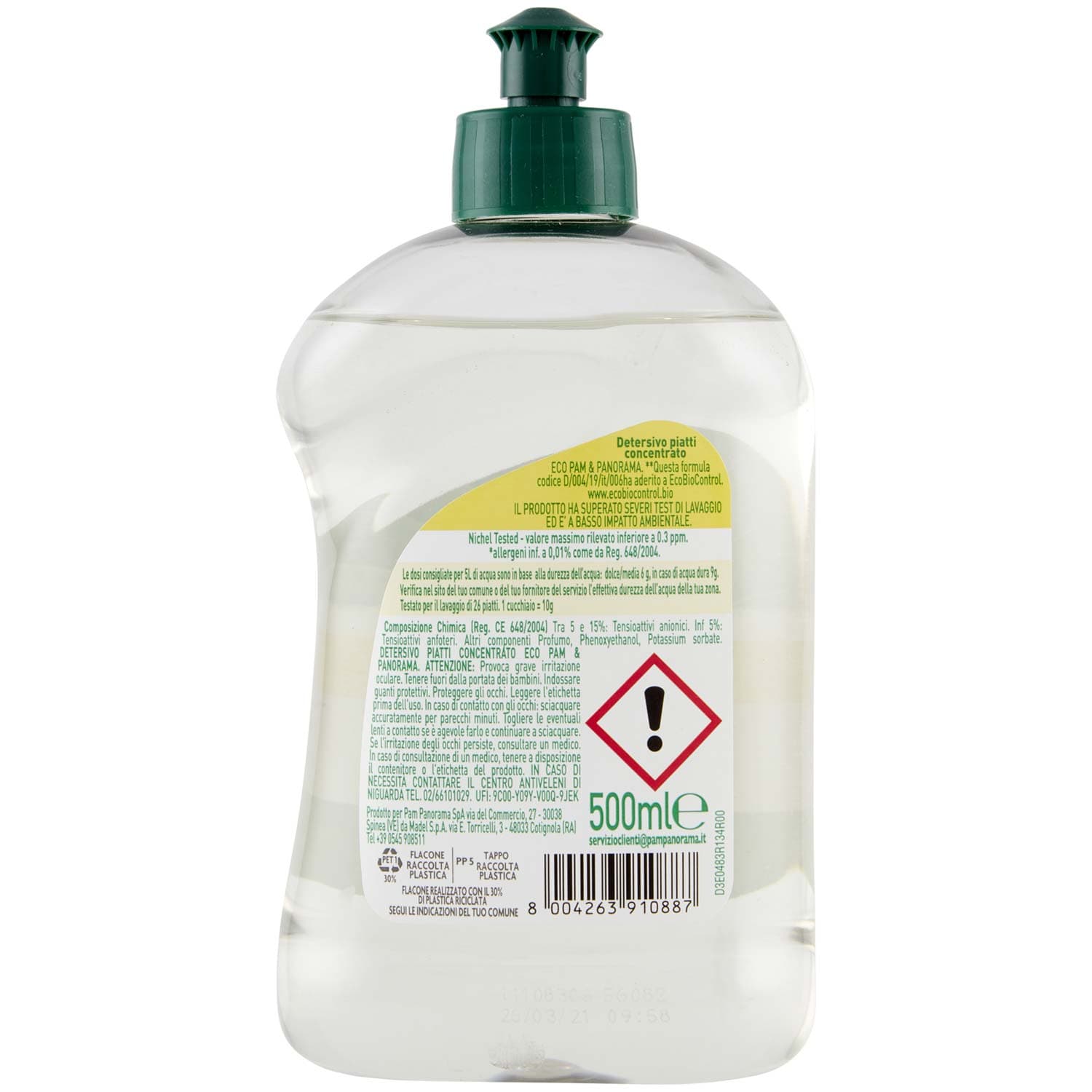 ECO Piatti concentrato profumo limone 500 ml – immagine 4