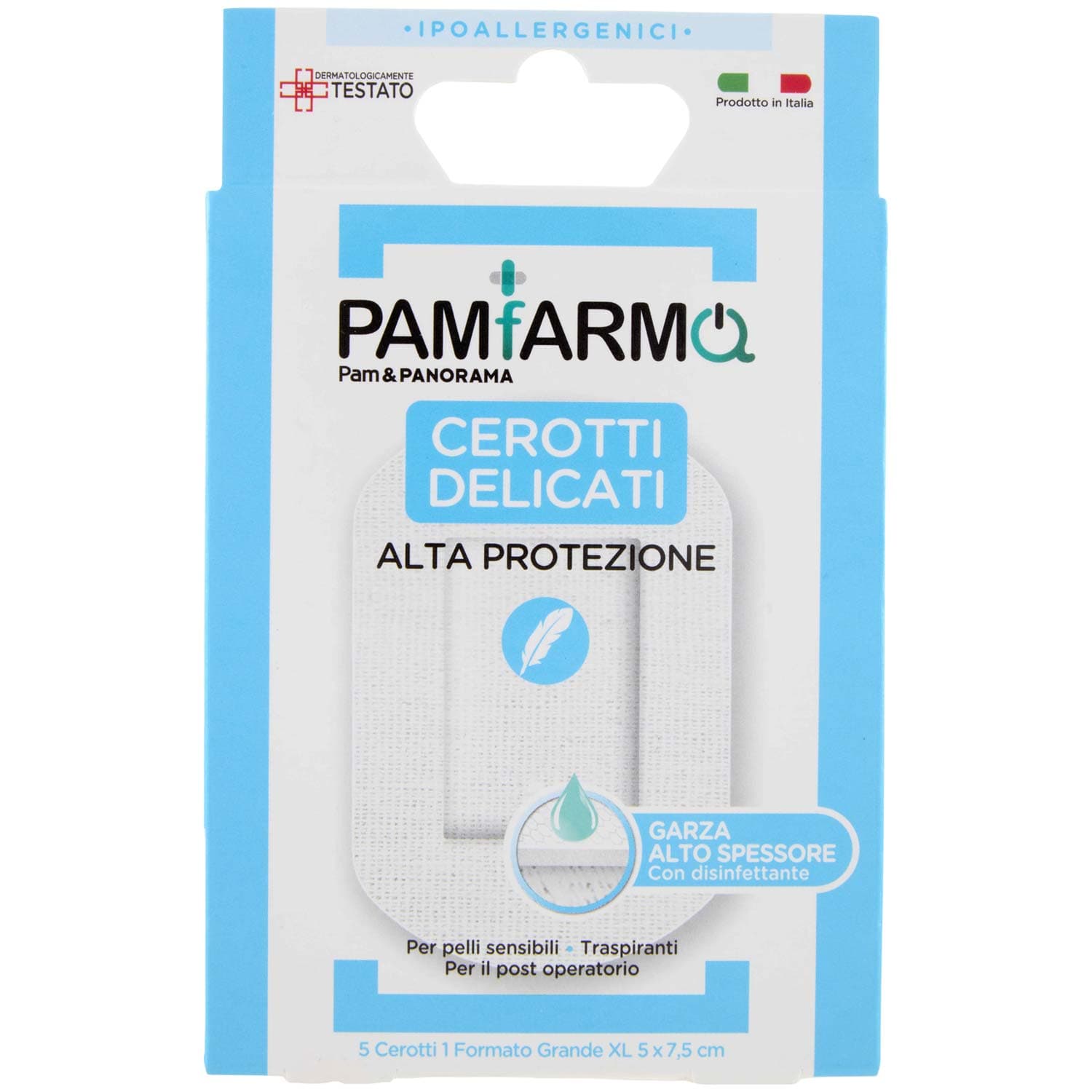 PAM PANORAMA Cerotti Alta Protezione Delicati Soffici 1 Formato Grande XL cm 5 x 7,5 5 pz – immagine 2