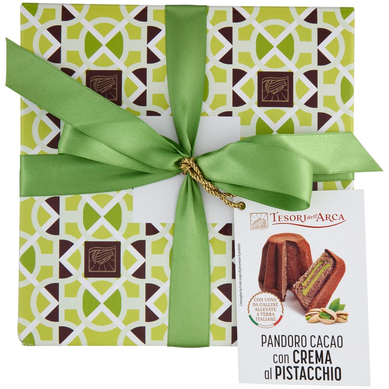 TESORI DELL'ARCA Pandoro Cacao con Crema di Pistacchio 1000 g – immagine 6