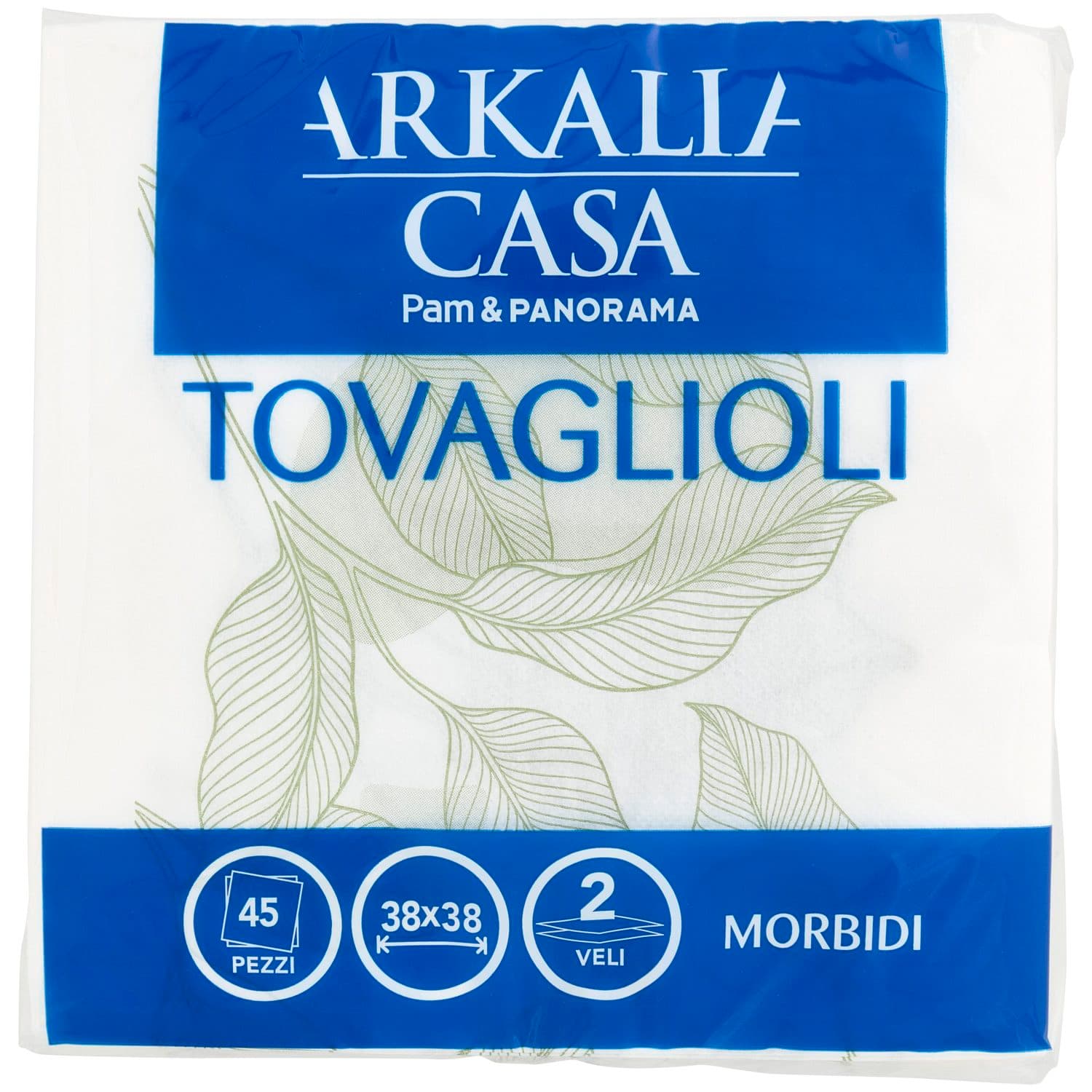 ARKALIA CASA Tovaglioli Morbidi Decorati 2 Veli 38x38 45 pz – immagine 2