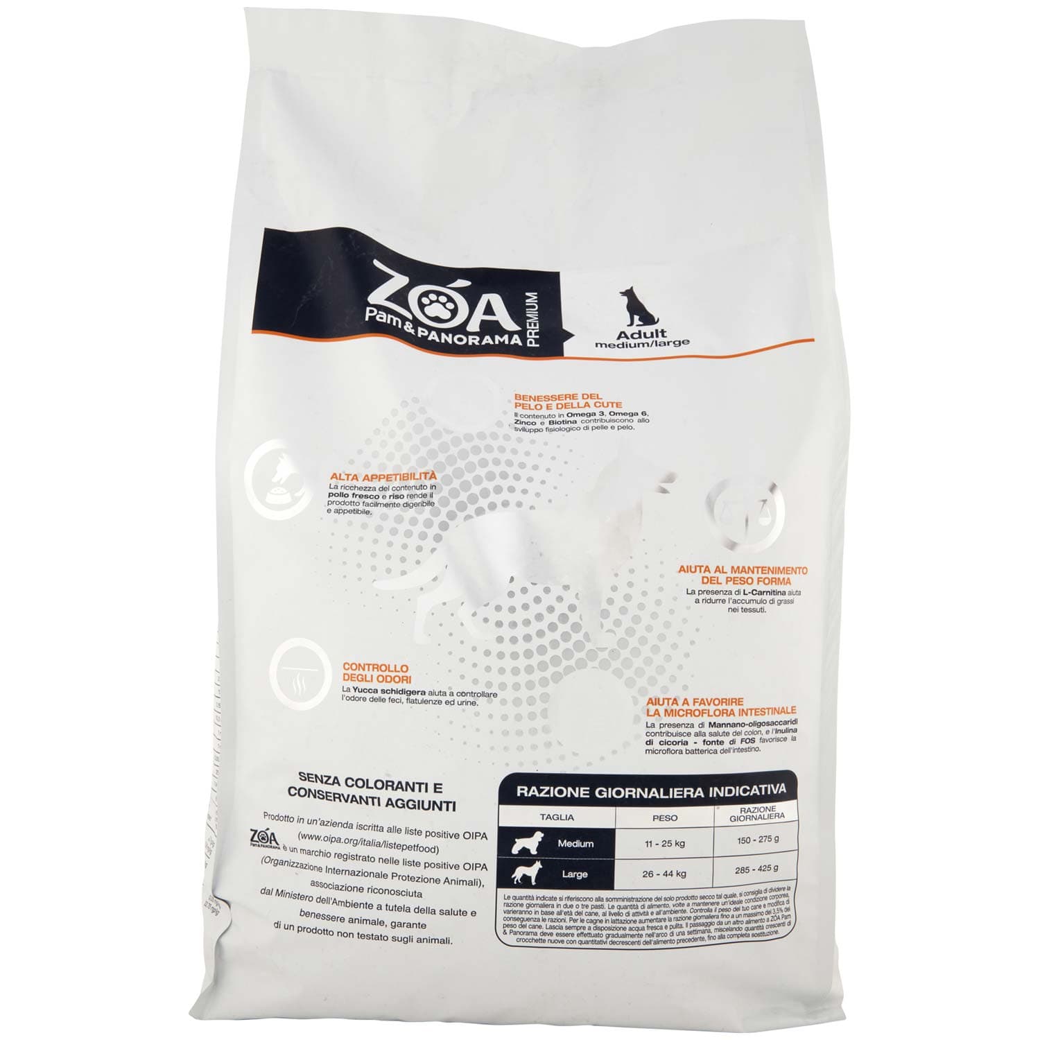 ZOA PREMIUM Adult medium/large ricco in pollo fresco e riso 7,5 kg – immagine 4