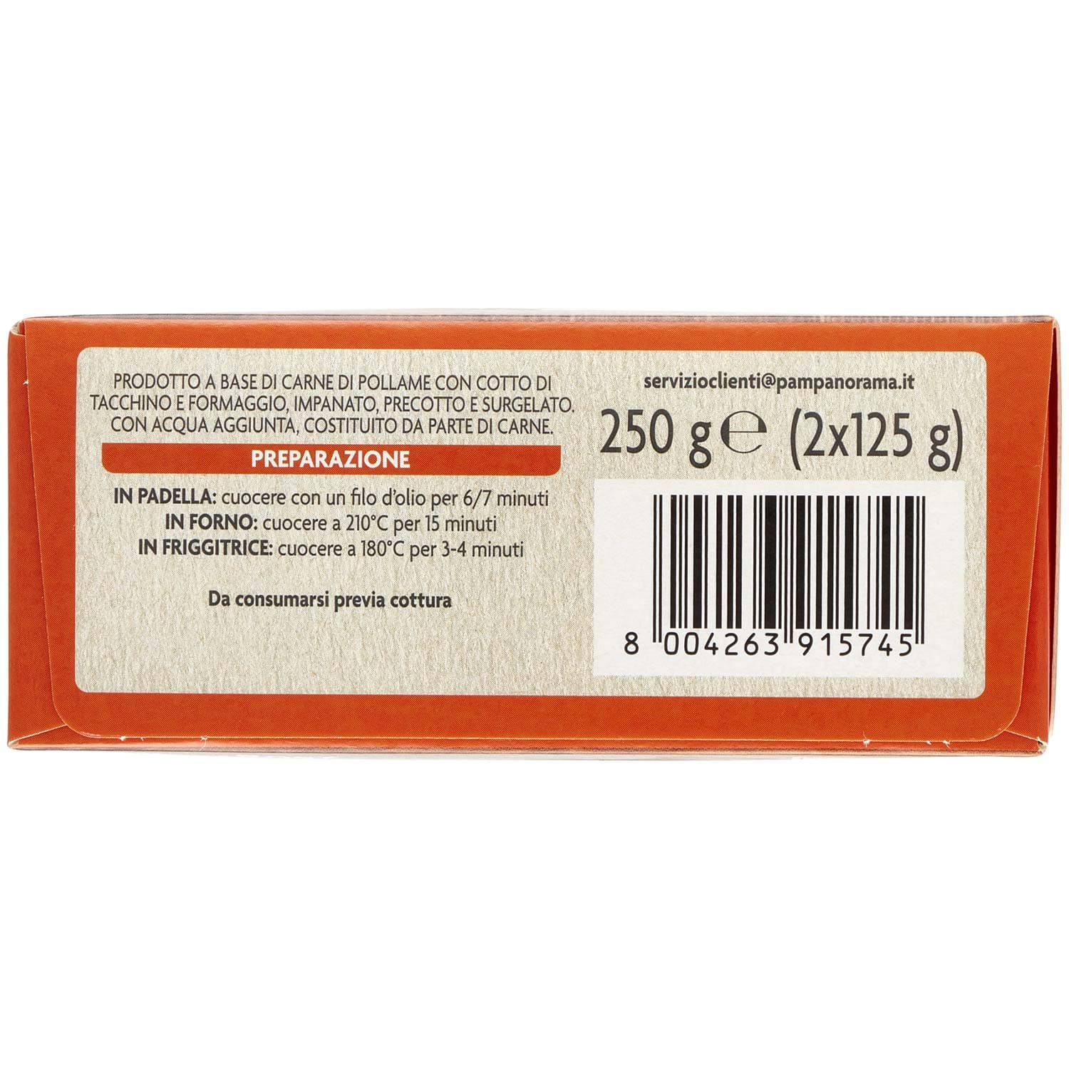 PAM Qualità per te Cordon Bleu con cotto di tacchino e formaggio surgelati 2 x 125 g – immagine 3