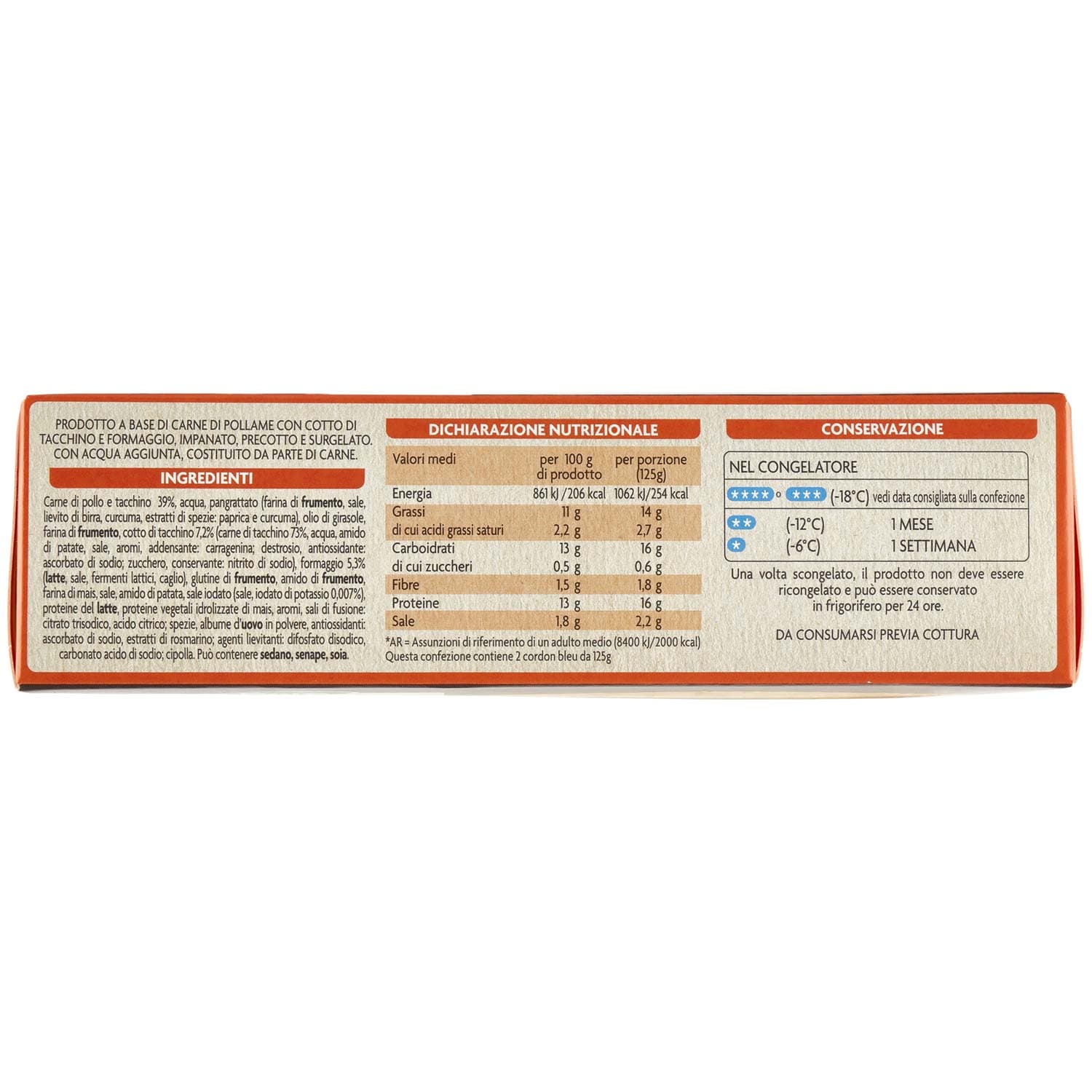 PAM Qualità per te Cordon Bleu con cotto di tacchino e formaggio surgelati 2 x 125 g – immagine 6