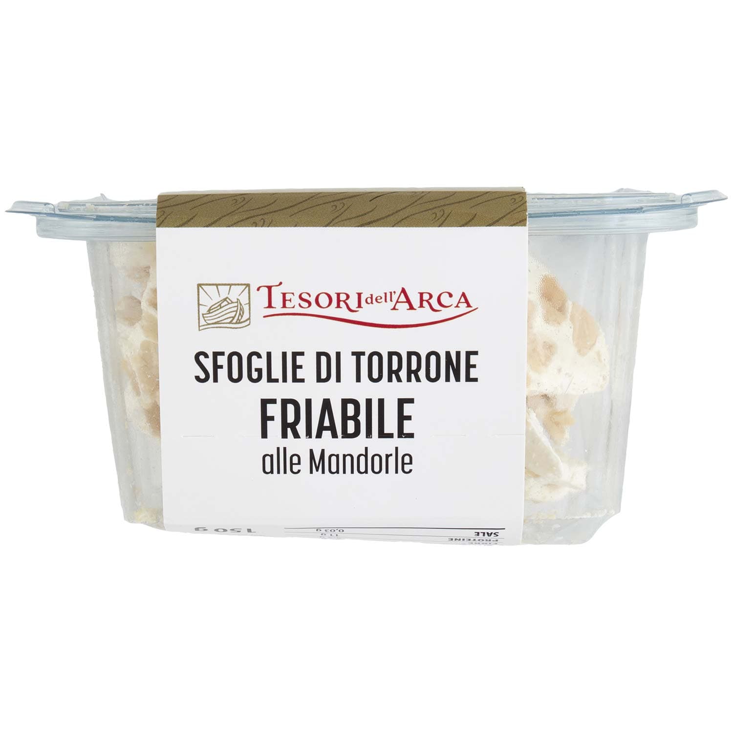 TESORI DELL'ARCA Sfoglie di Torrone Friabile alla Mandorle 150 g – immagine 7