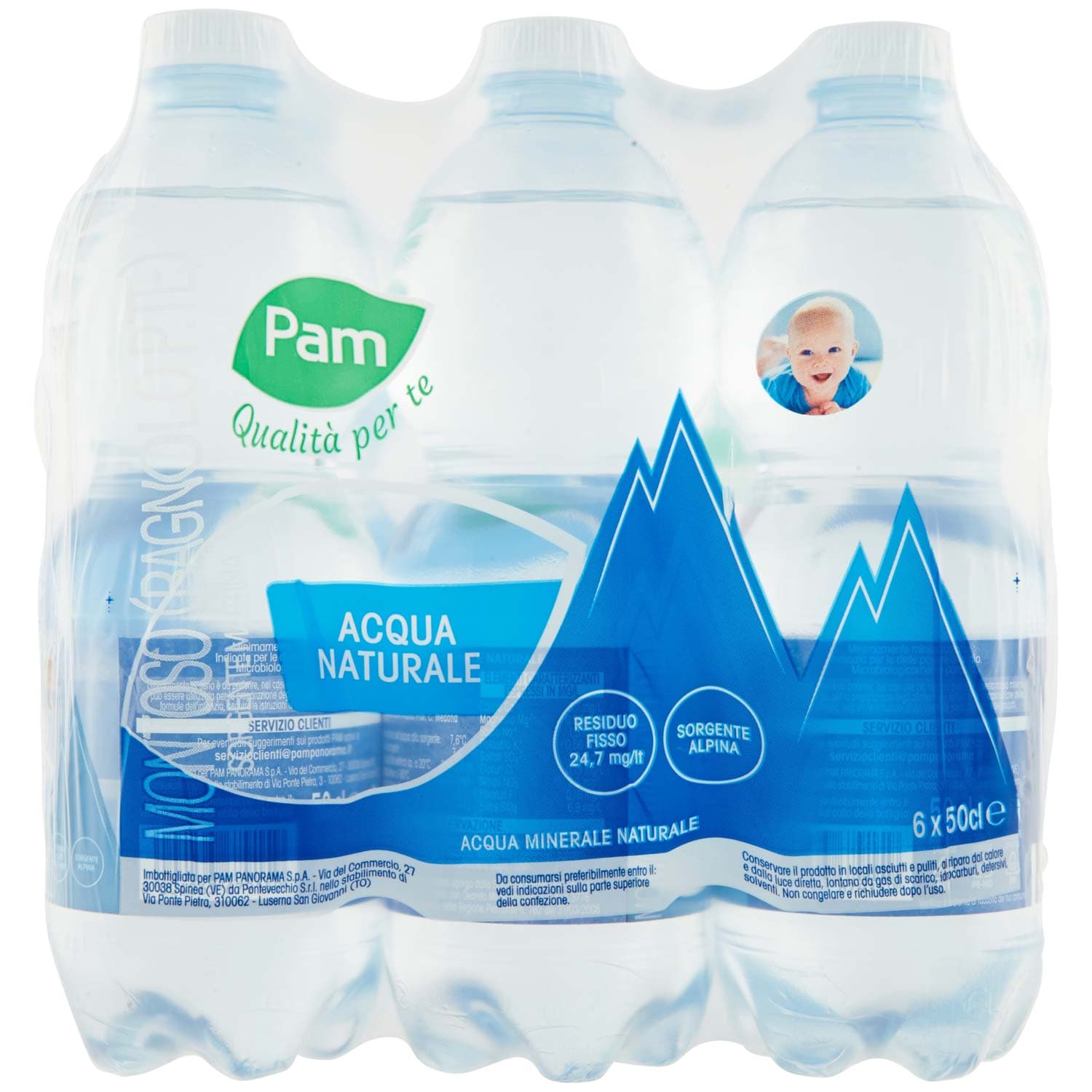 PAM Qualità per te Acqua Naturale 6 x 50 cl – immagine 2