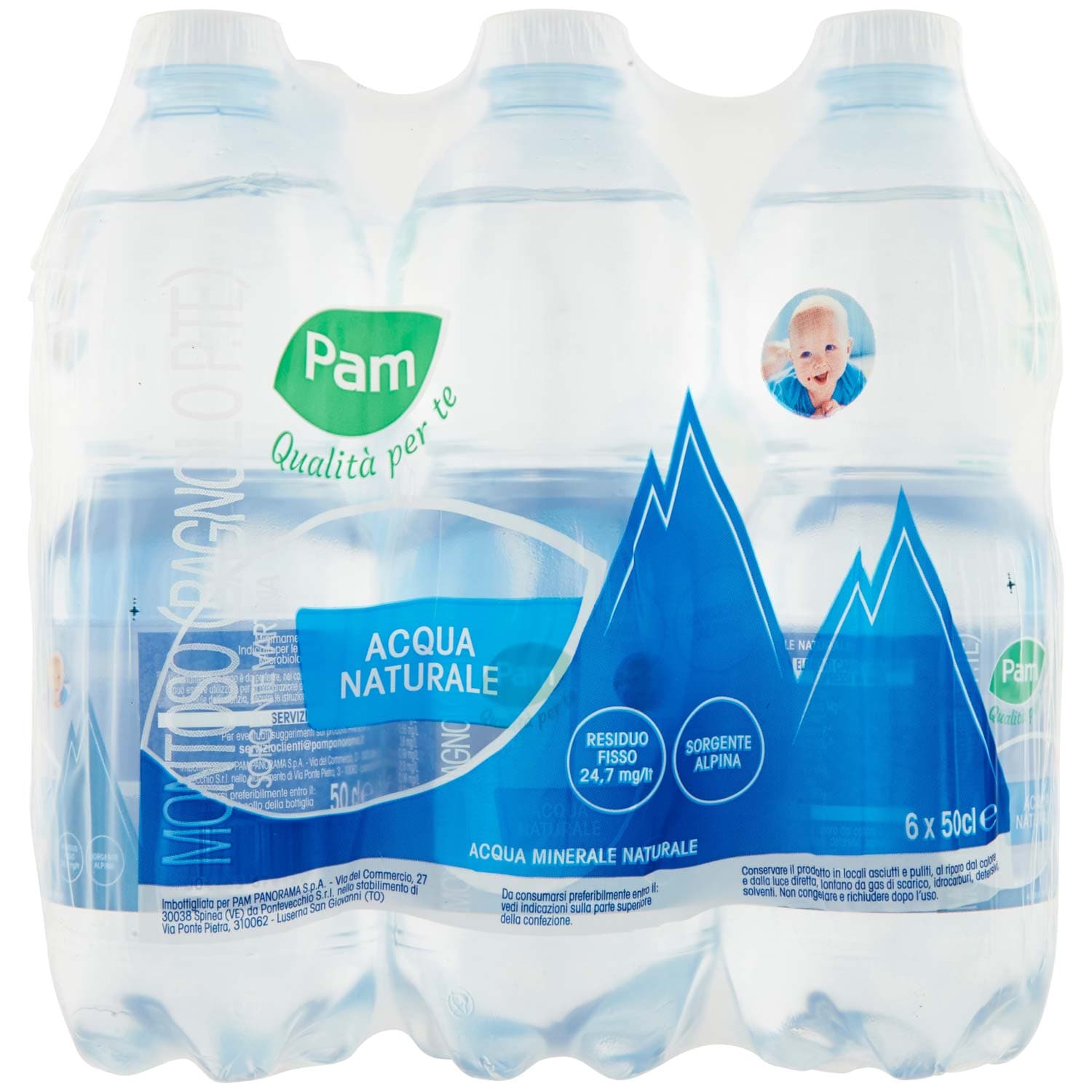 PAM Qualità per te Acqua Naturale 6 x 50 cl – immagine 4