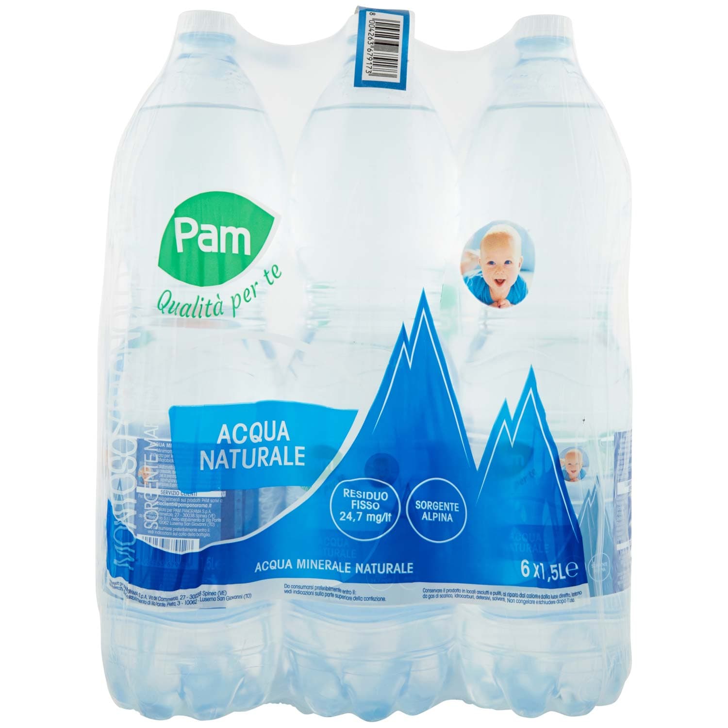 PAM Qualità per te Acqua Naturale 6 x 1,5 L – immagine 4