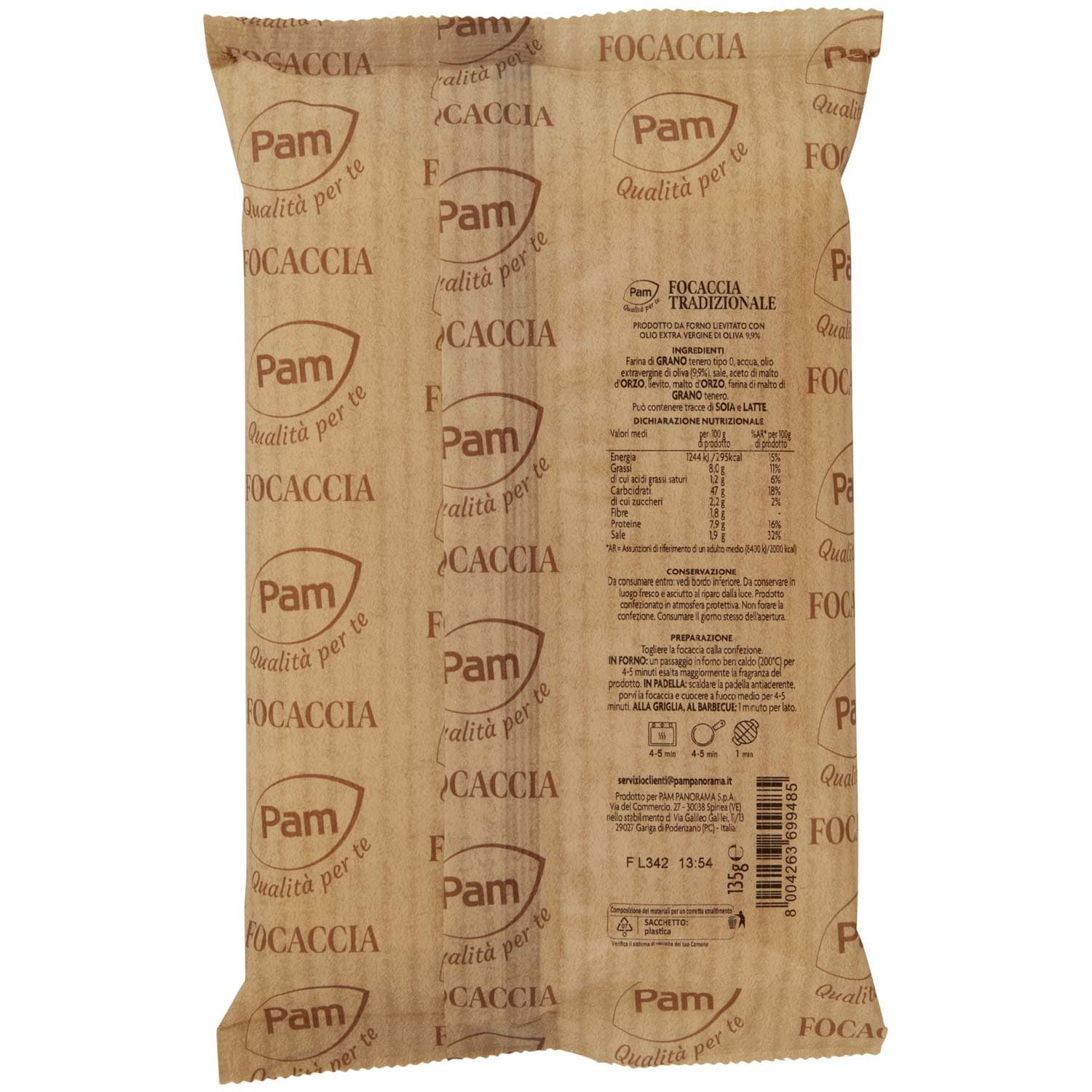 PAM Qualità per te Focaccia Tradizionale 135 g – immagine 4