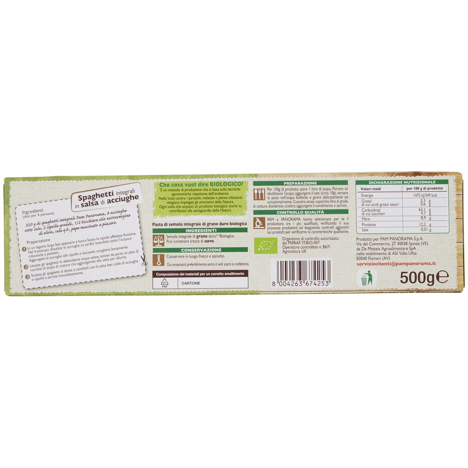 BIO Spaghetti Integrali 500 g – immagine 4