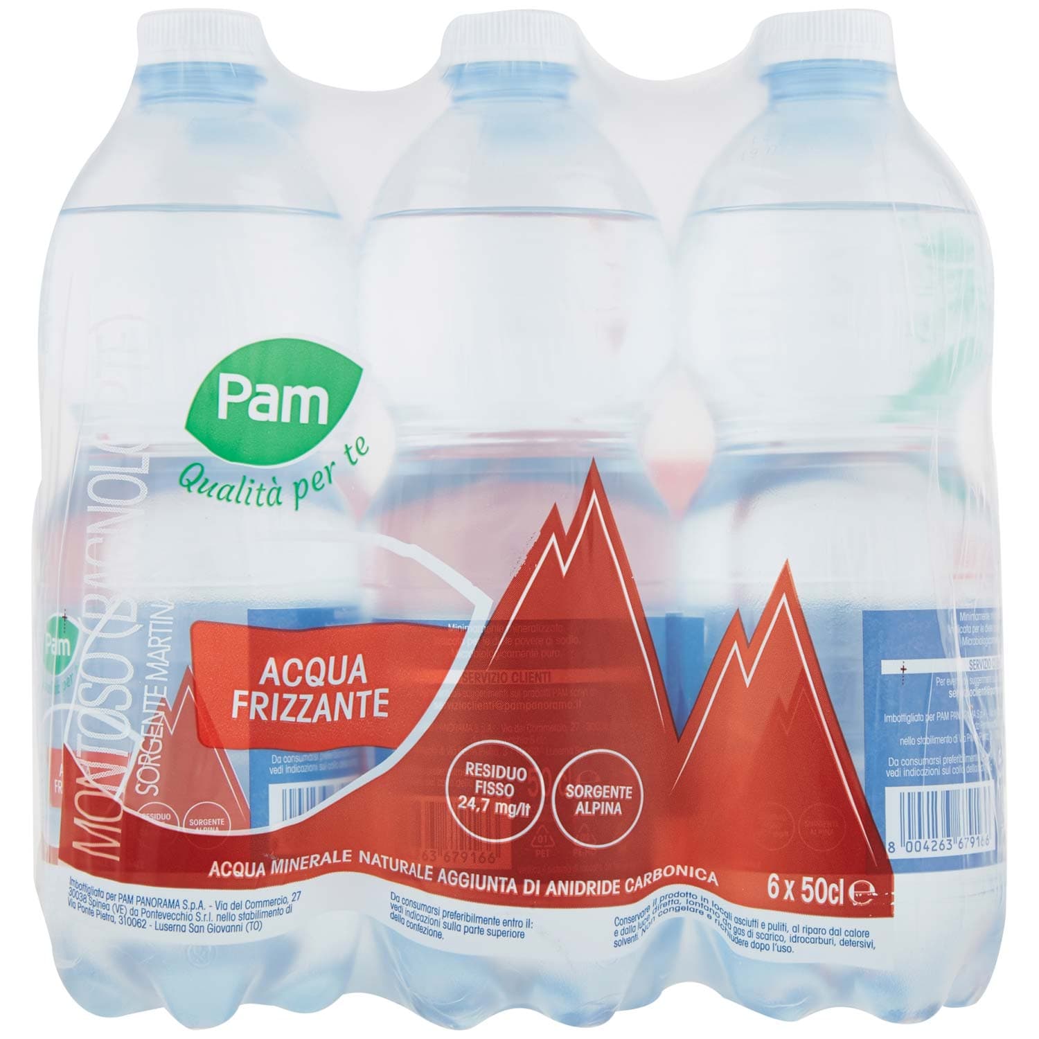 PAM Qualità per te Acqua Frizzante 6 x 0,50 cl – immagine 2